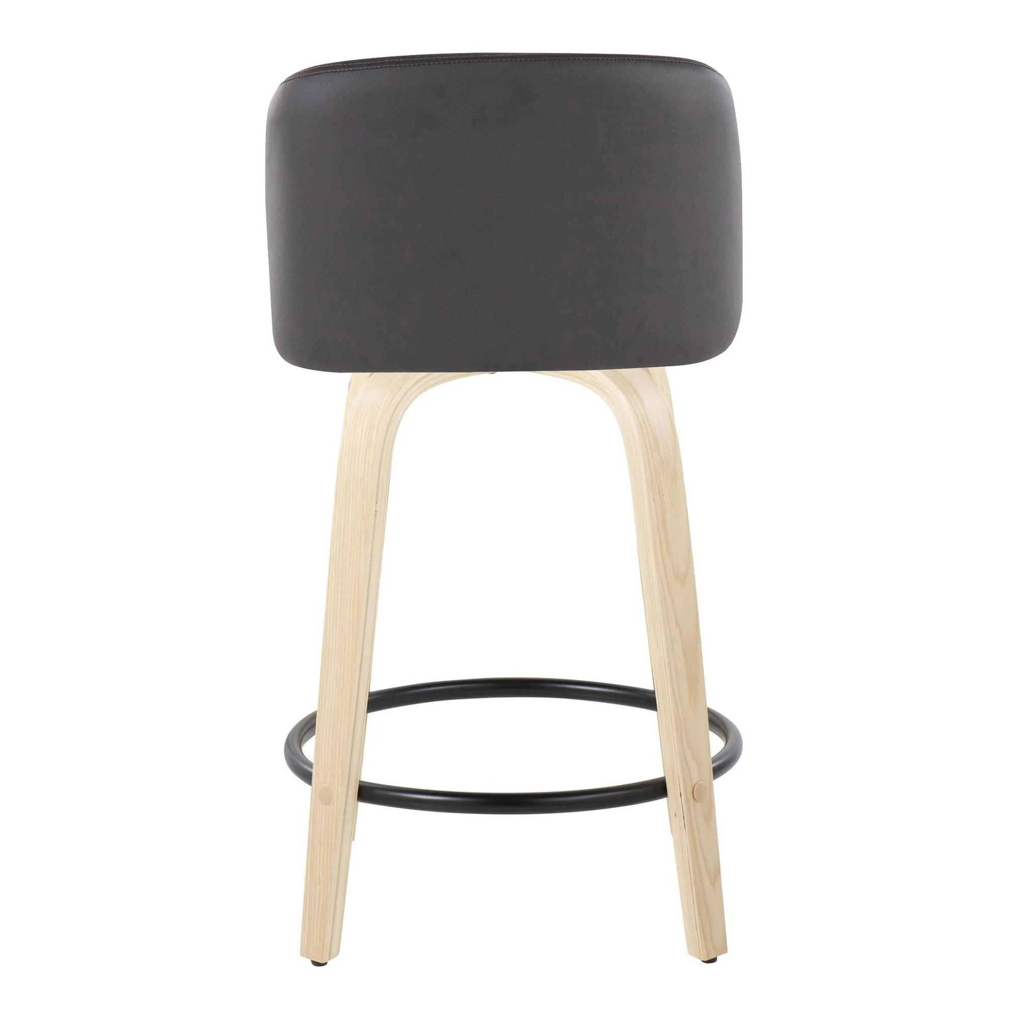 Toriano 24" Fixed Height Counter Stool - Set of 2 Brown By LumiSource - Image 17