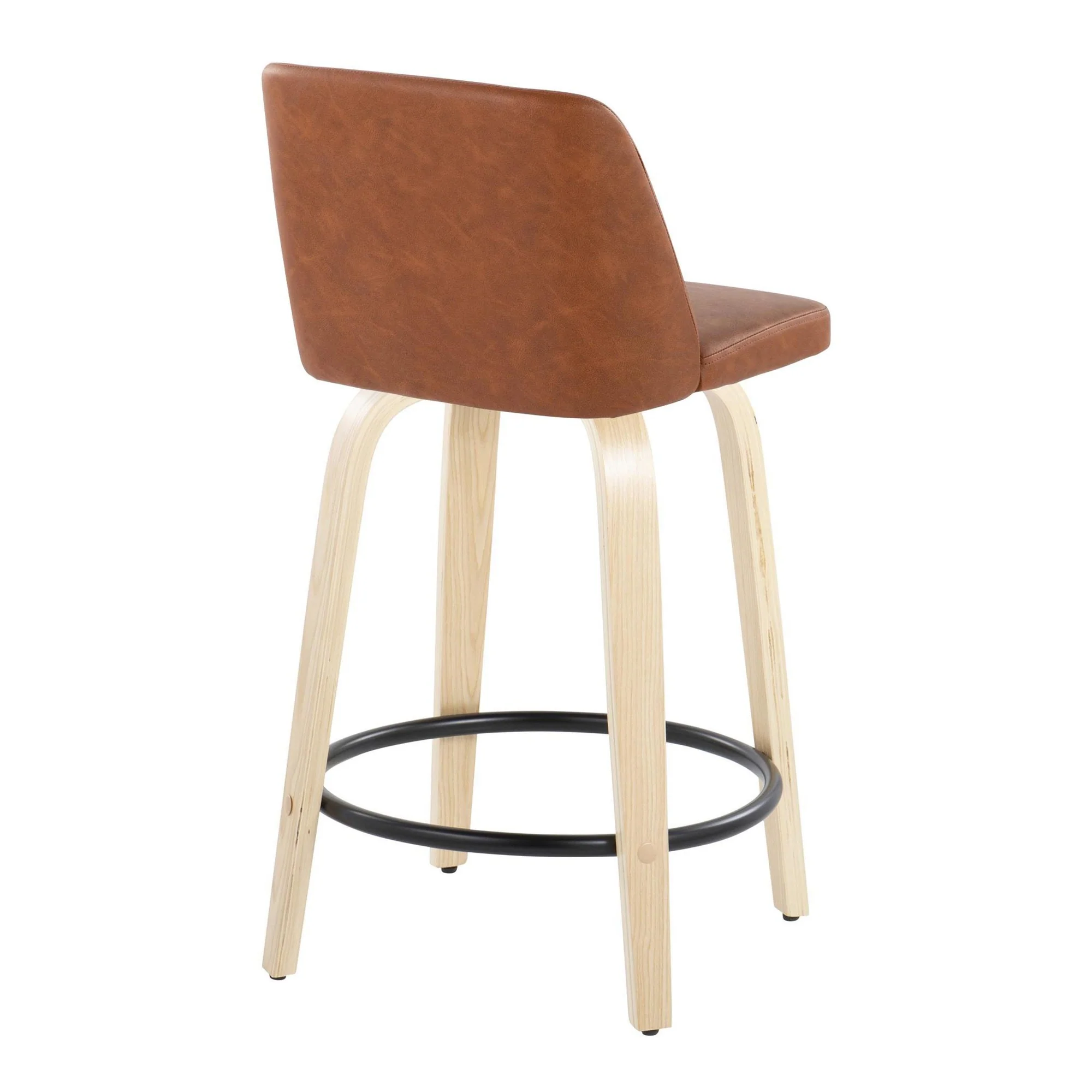 Toriano 24" Fixed Height Counter Stool - Set of 2 Brown By LumiSource - Image 3