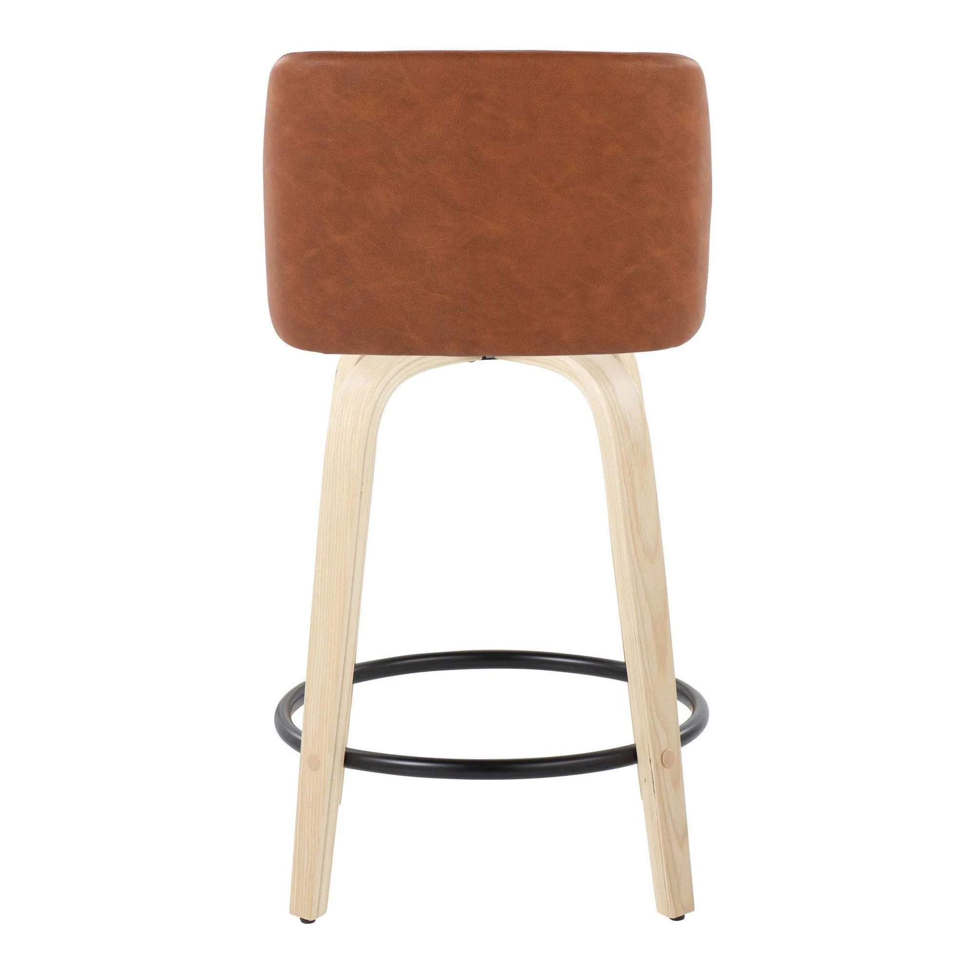 Toriano 24" Fixed Height Counter Stool - Set of 2 Brown By LumiSource - Image 5
