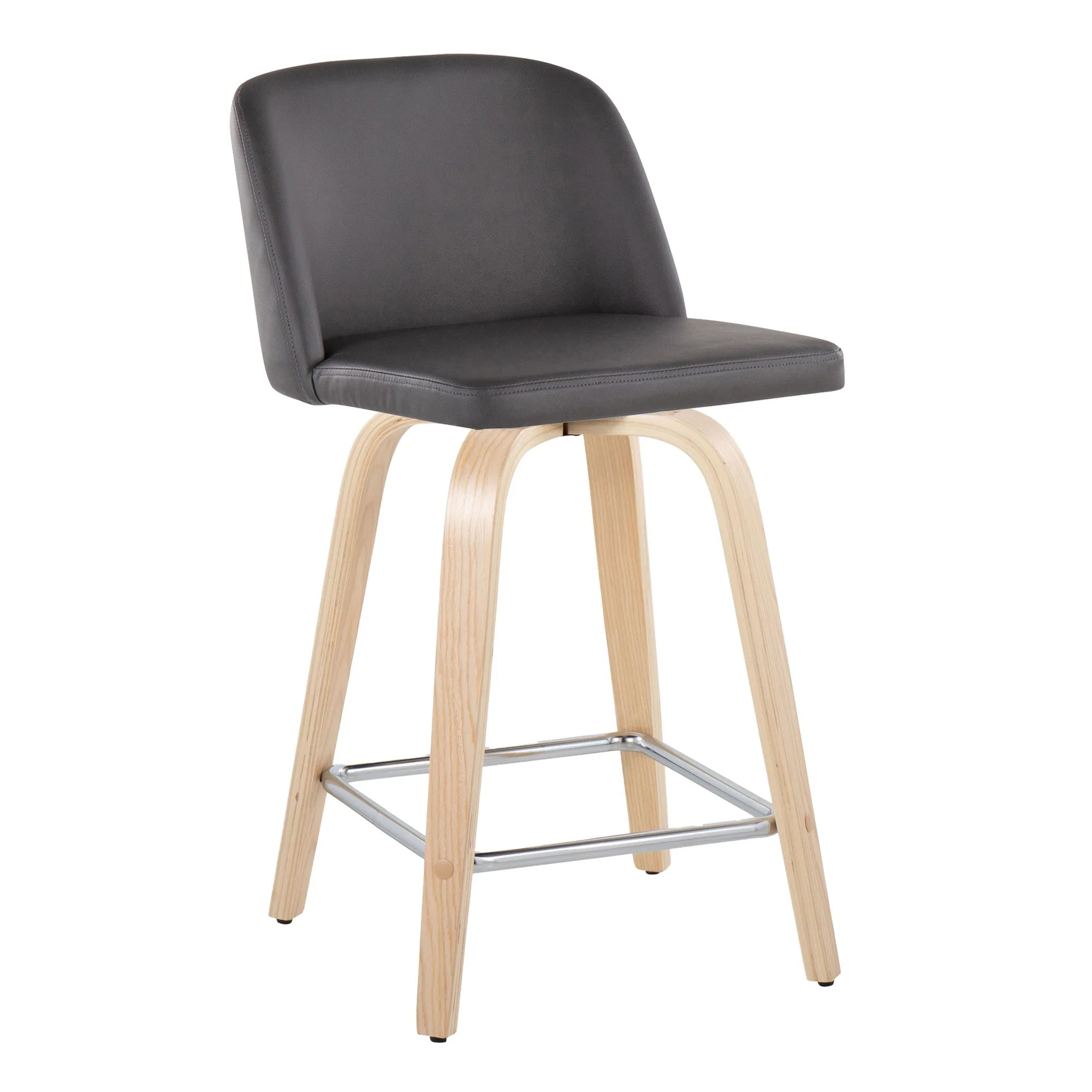 Toriano 24" Fixed Height Counter Stool - Set of 2 Brown By LumiSource - Image 13