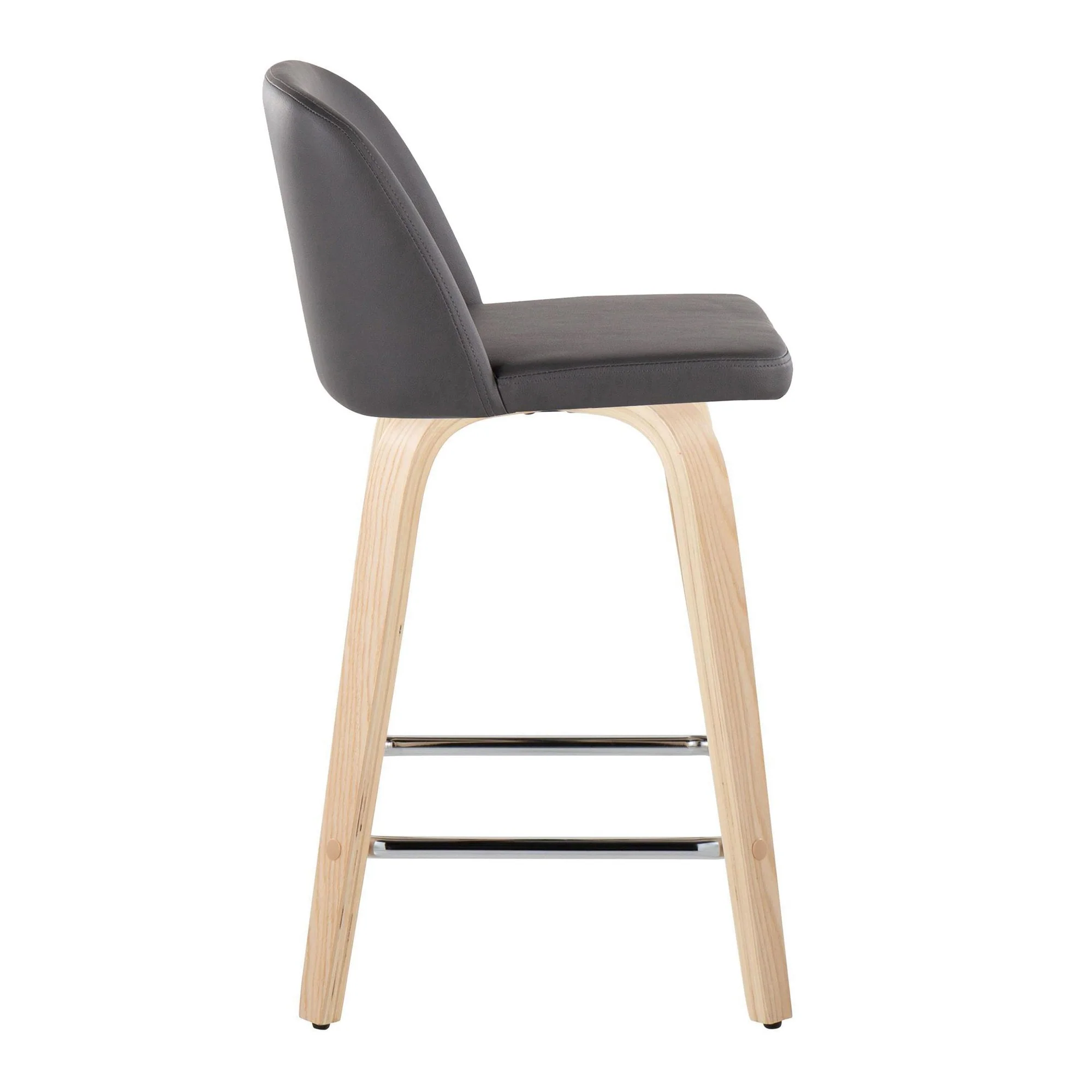 Toriano 24" Fixed Height Counter Stool - Set of 2 Brown By LumiSource - Image 14