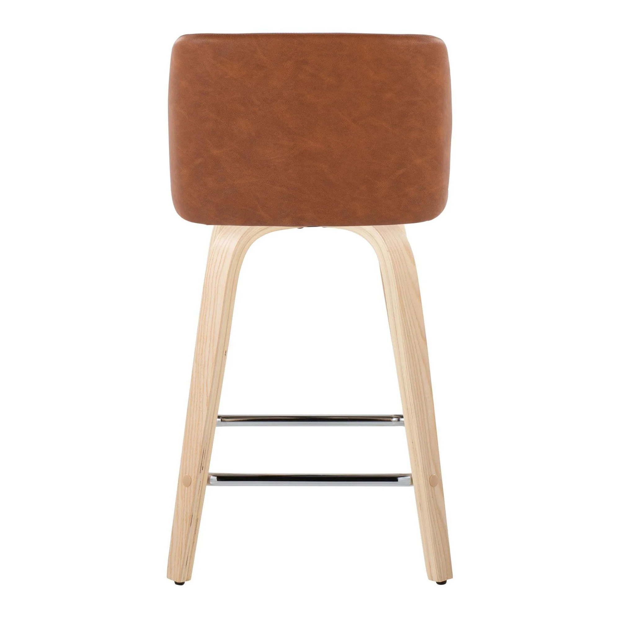 Toriano 24" Fixed Height Counter Stool - Set of 2 Brown By LumiSource - Image 5