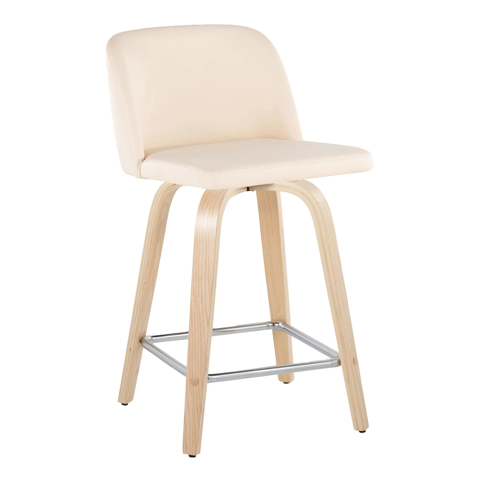 Toriano 24" Fixed Height Counter Stool - Set of 2 Brown By LumiSource - Image 7