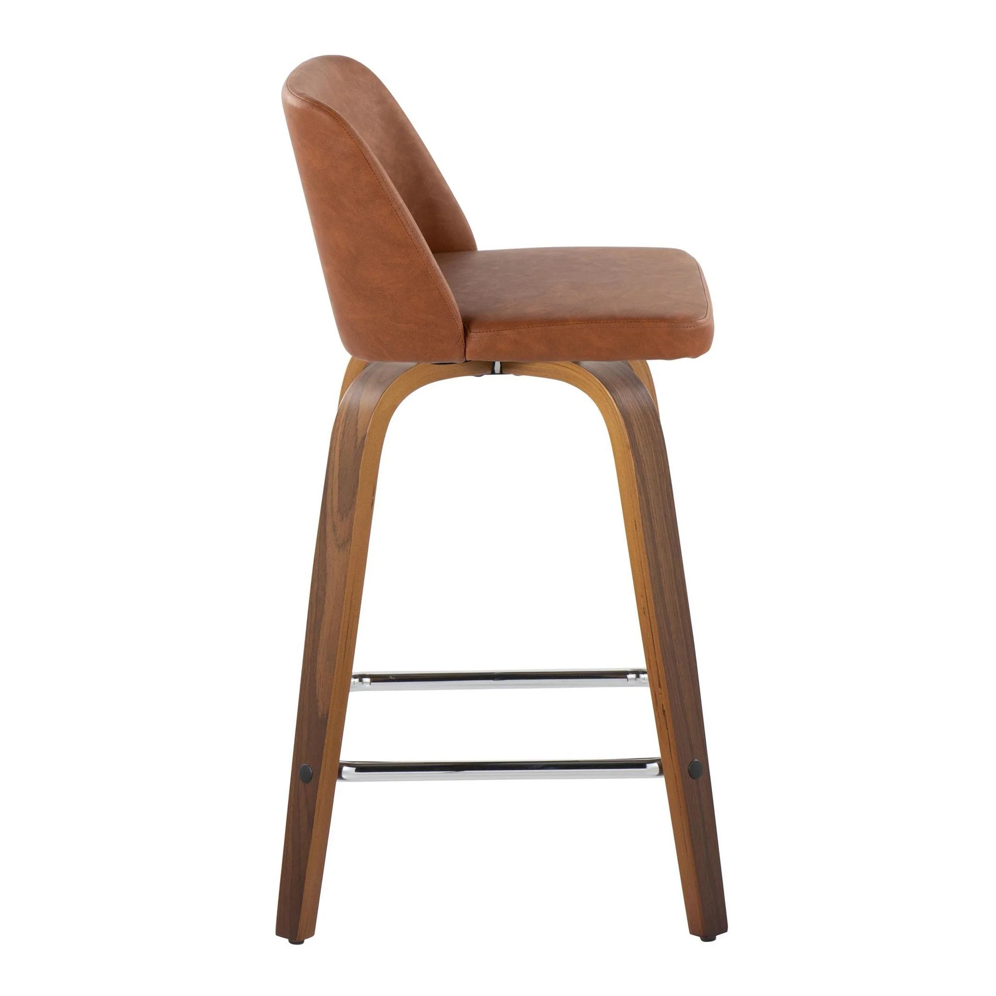 Toriano 24" Fixed Height Counter Stool - Set of 2 Brown By LumiSource - Image 3