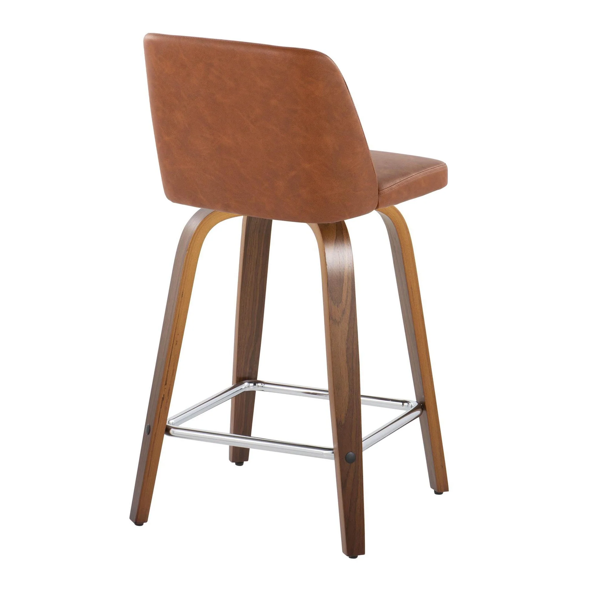 Toriano 24" Fixed Height Counter Stool - Set of 2 Brown By LumiSource - Image 4