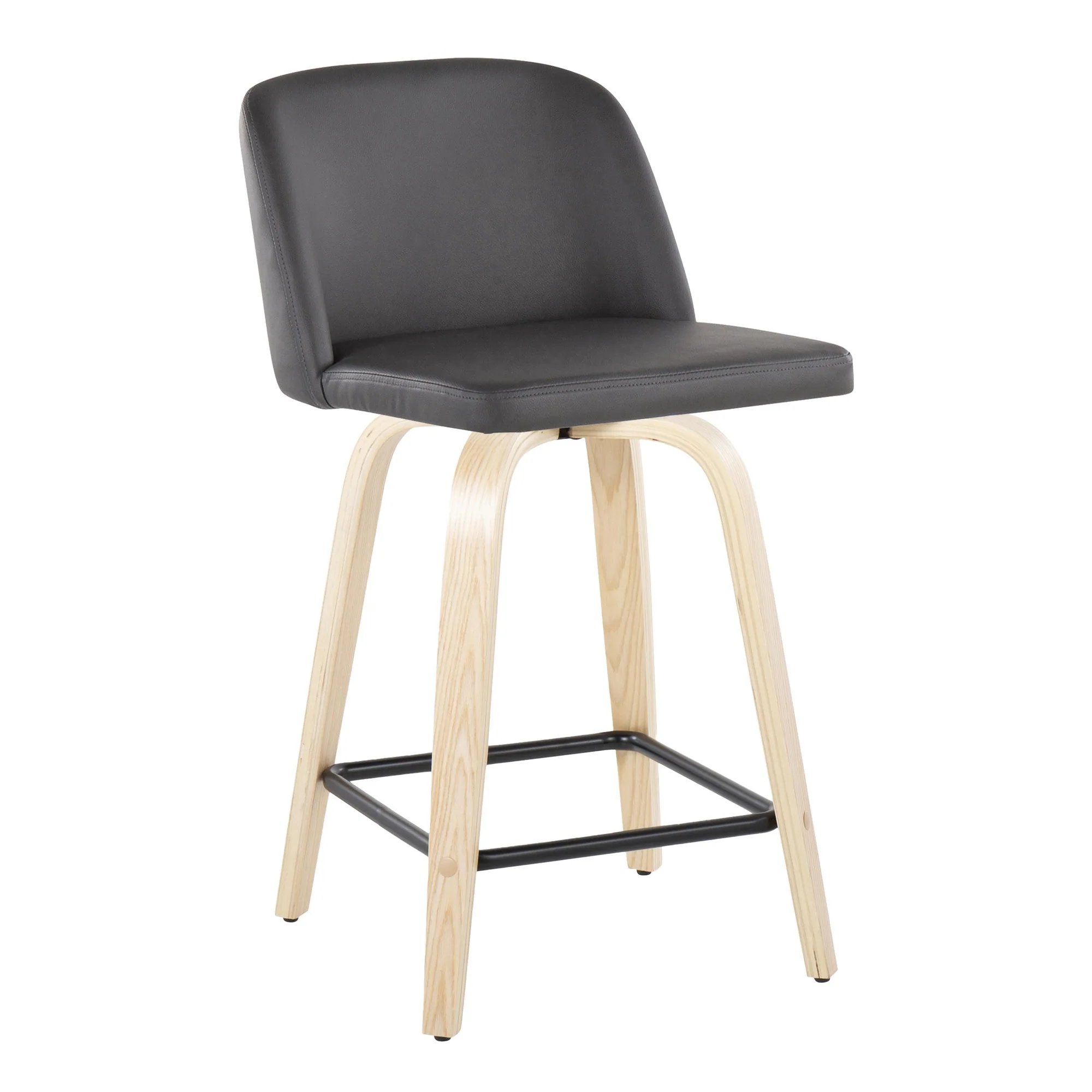Toriano 24" Fixed Height Counter Stool - Set of 2 Brown By LumiSource - Image 15