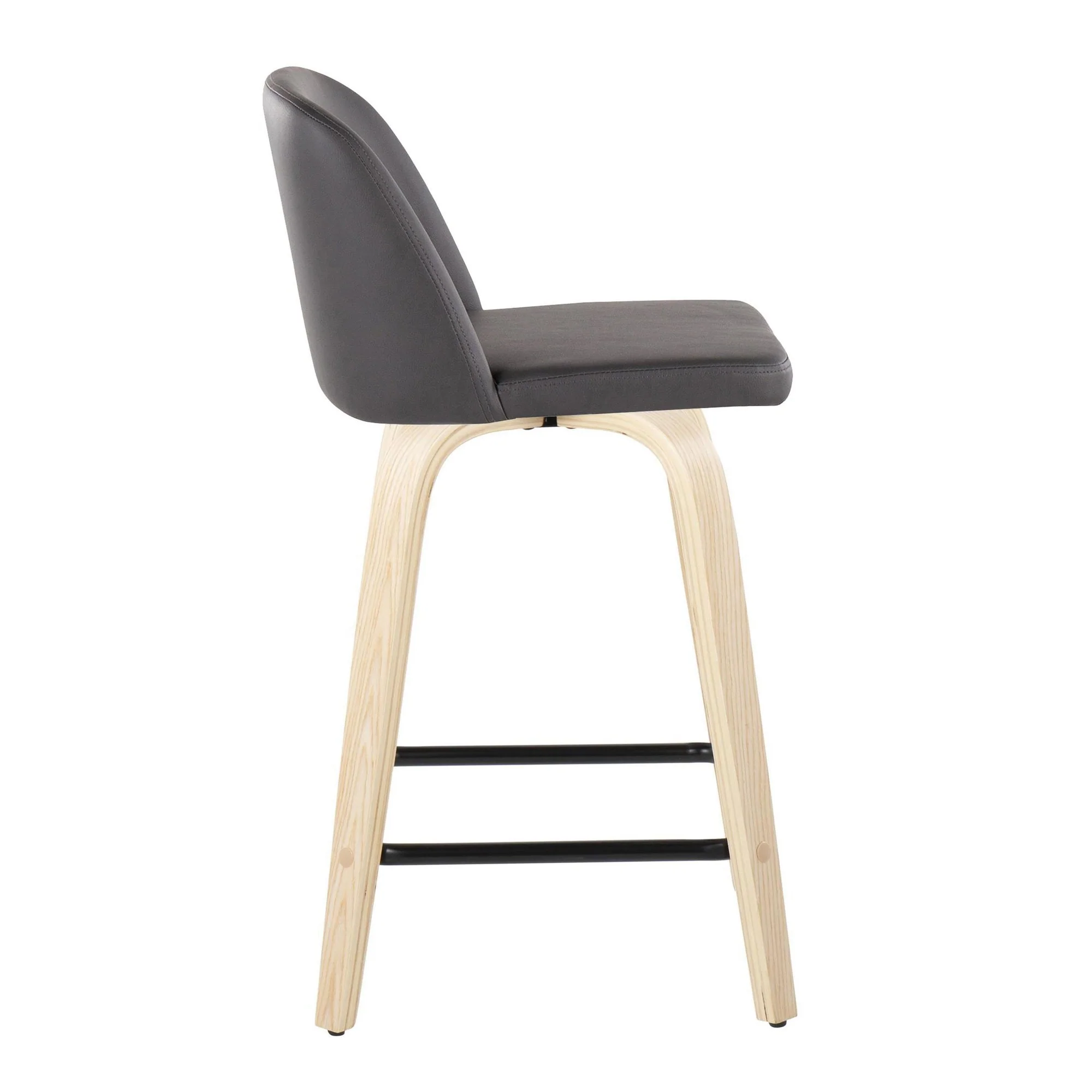 Toriano 24" Fixed Height Counter Stool - Set of 2 Brown By LumiSource - Image 16