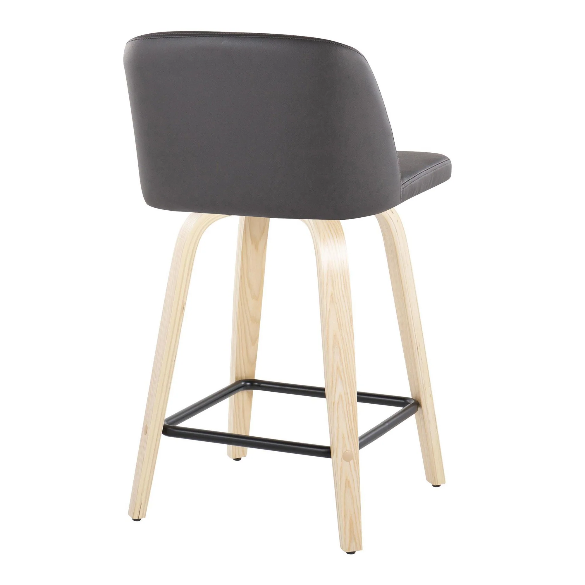 Toriano 24" Fixed Height Counter Stool - Set of 2 Brown By LumiSource - Image 17