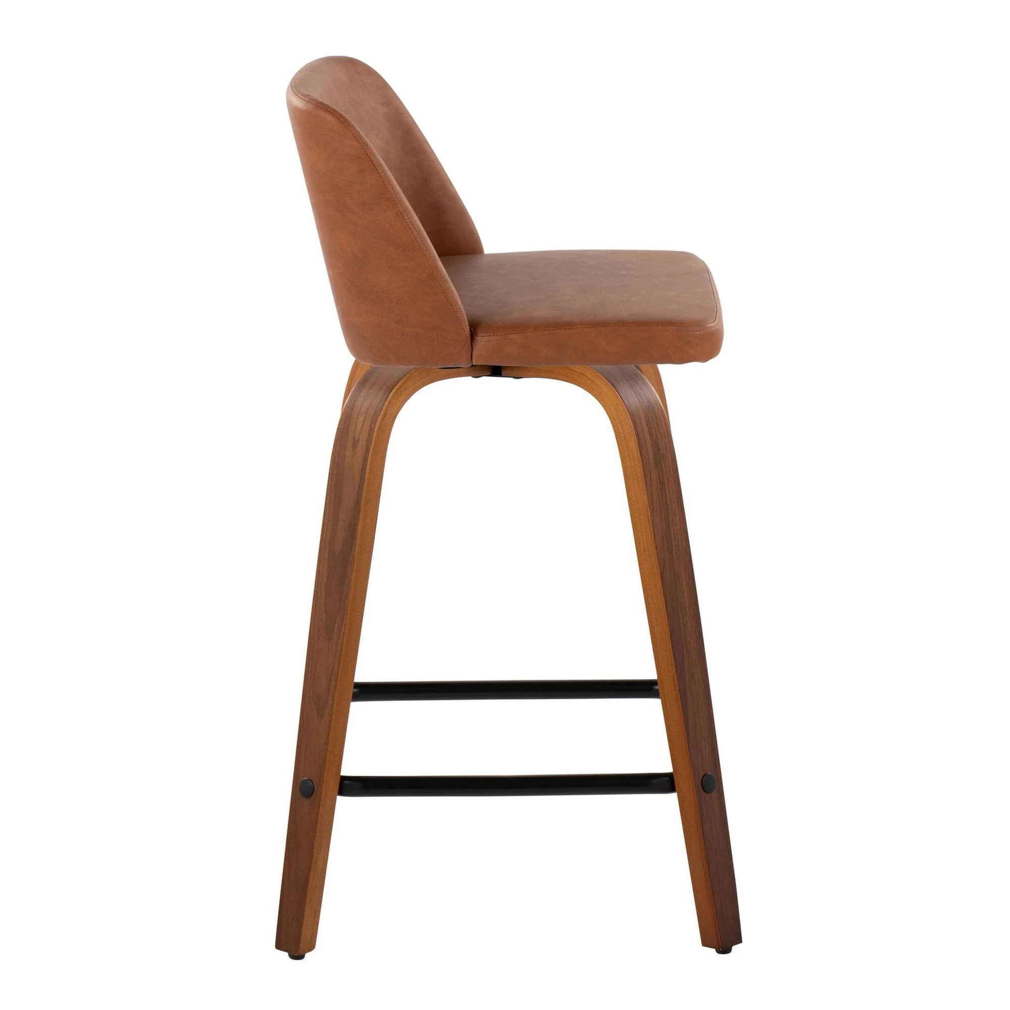 Toriano 24" Fixed Height Counter Stool - Set of 2 Brown By LumiSource - Image 3