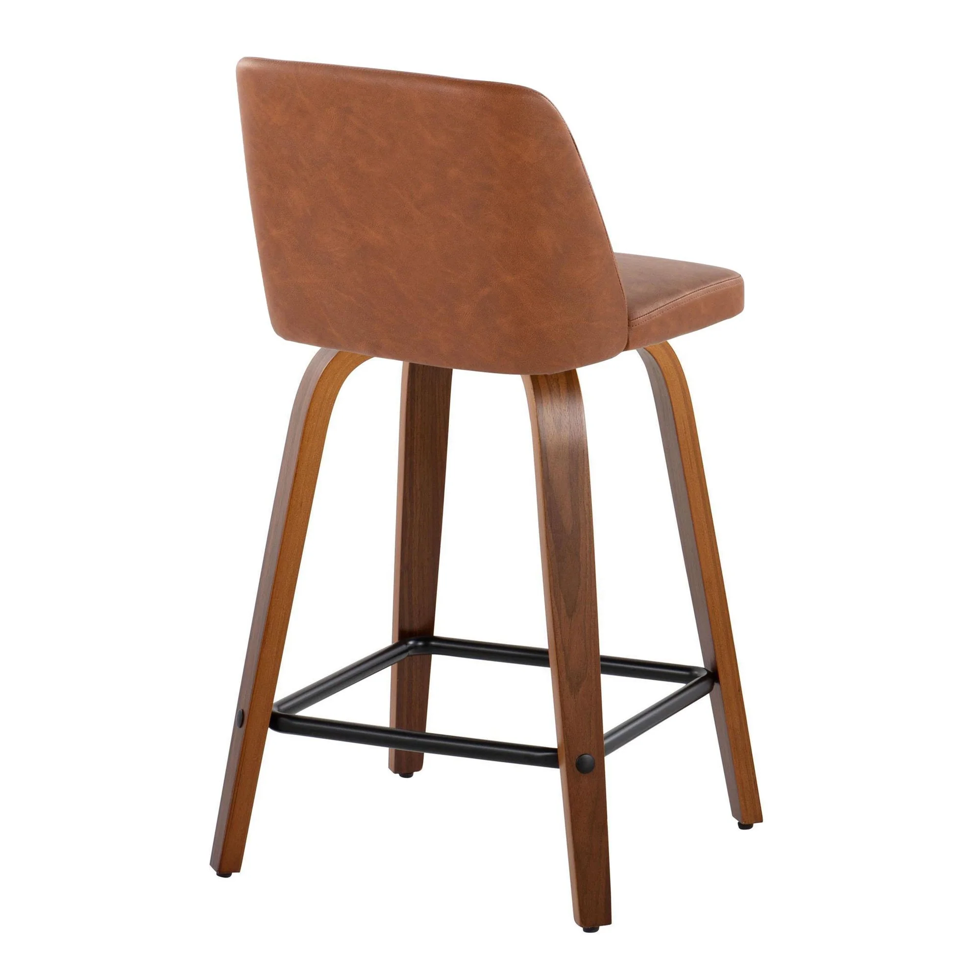 Toriano 24" Fixed Height Counter Stool - Set of 2 Brown By LumiSource - Image 4