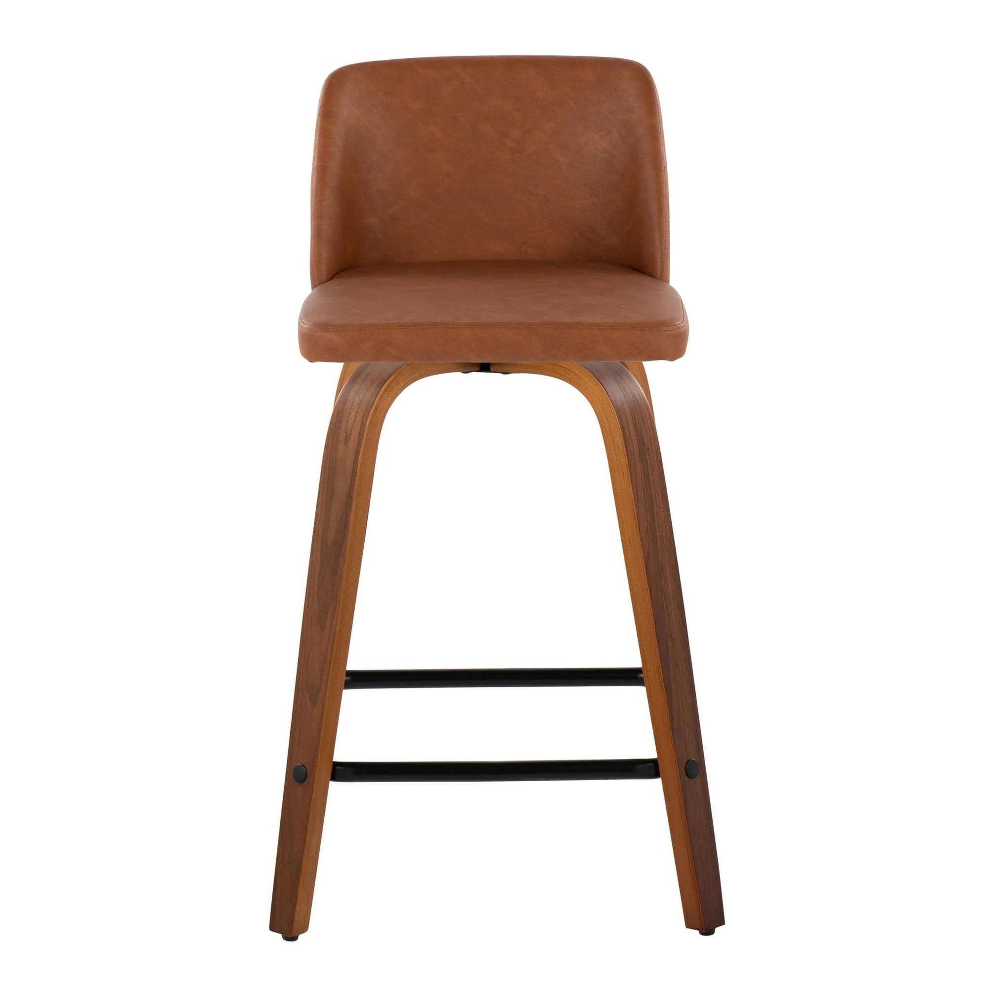 Toriano 24" Fixed Height Counter Stool - Set of 2 Brown By LumiSource - Image 6