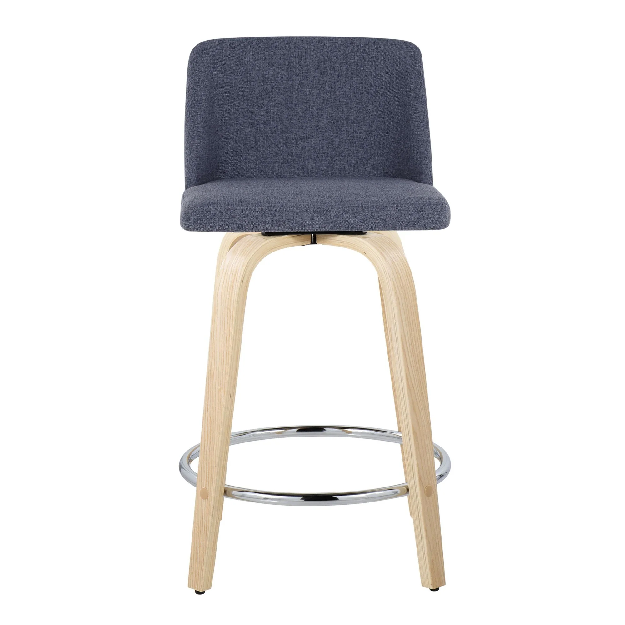 Toriano 24" Fixed-Height Counter Stool - Set of 2 By LumiSource - B24-TRNOPU-GRTZQ2 NABK2 - Image 19