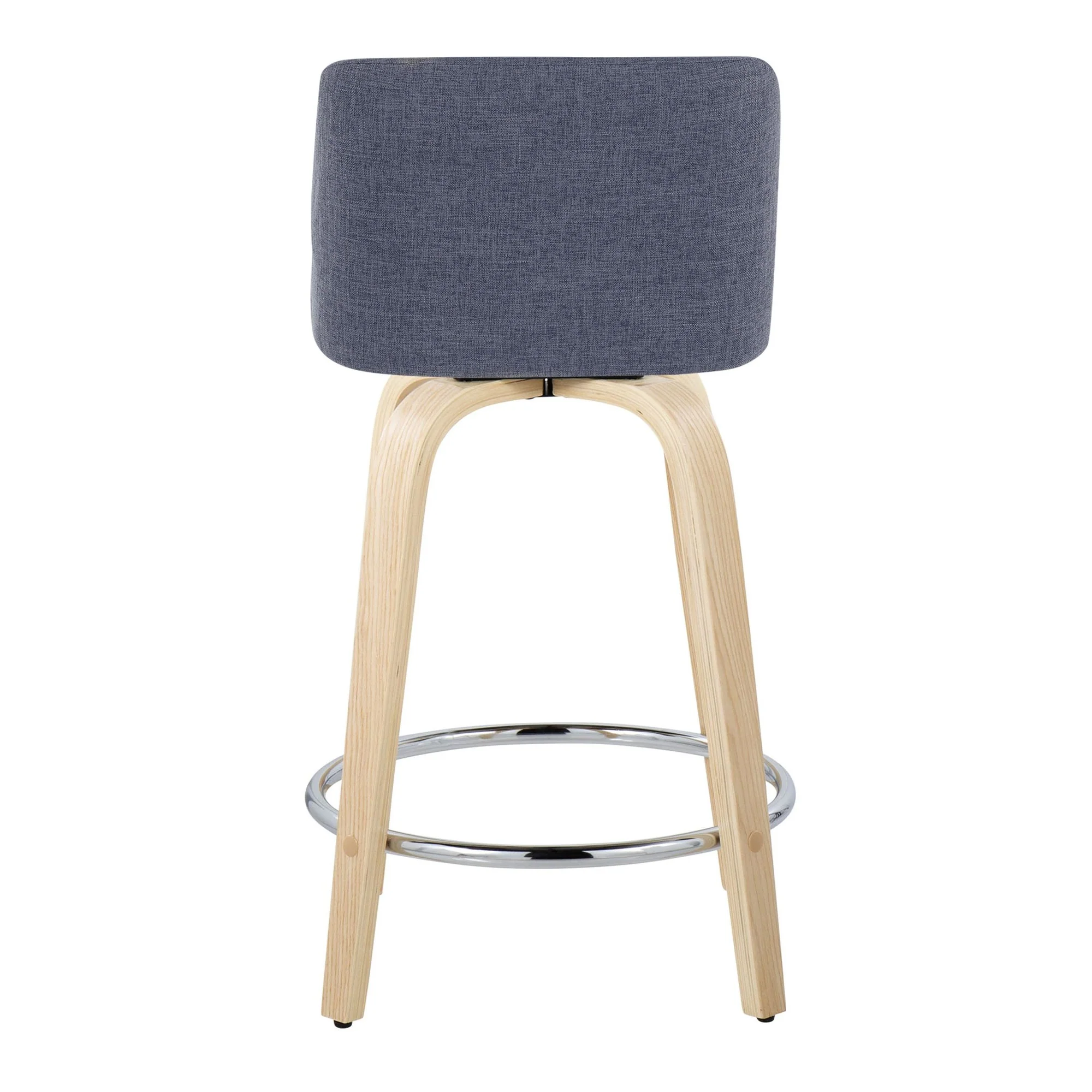 Toriano 24" Fixed-Height Counter Stool - Set of 2 By LumiSource - B24-TRNOPU-GRTZQ2 NABK2 - Image 20