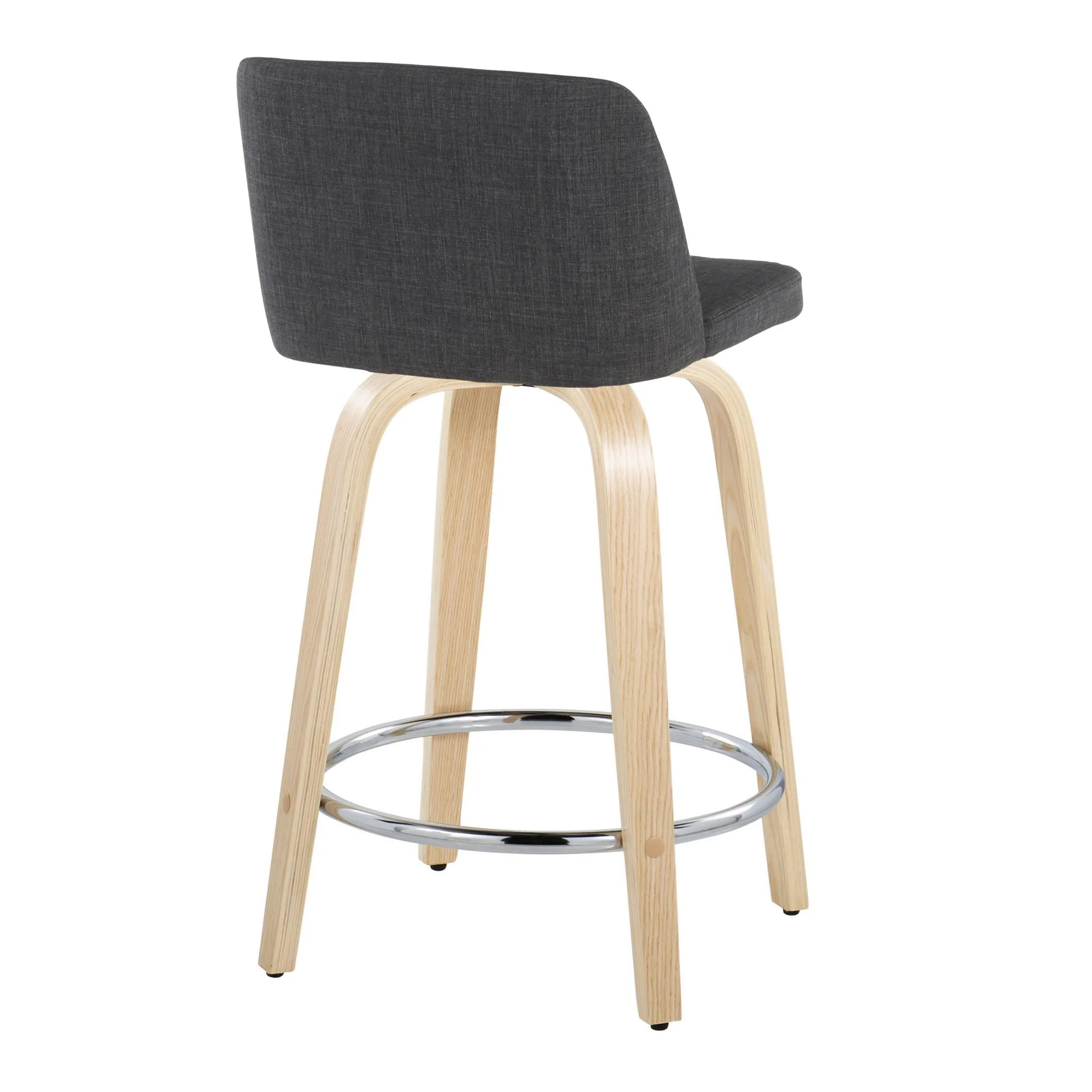 Toriano 24" Fixed-Height Counter Stool - Set of 2 By LumiSource - B24-TRNOPU-GRTZQ2 NABK2 - Image 28