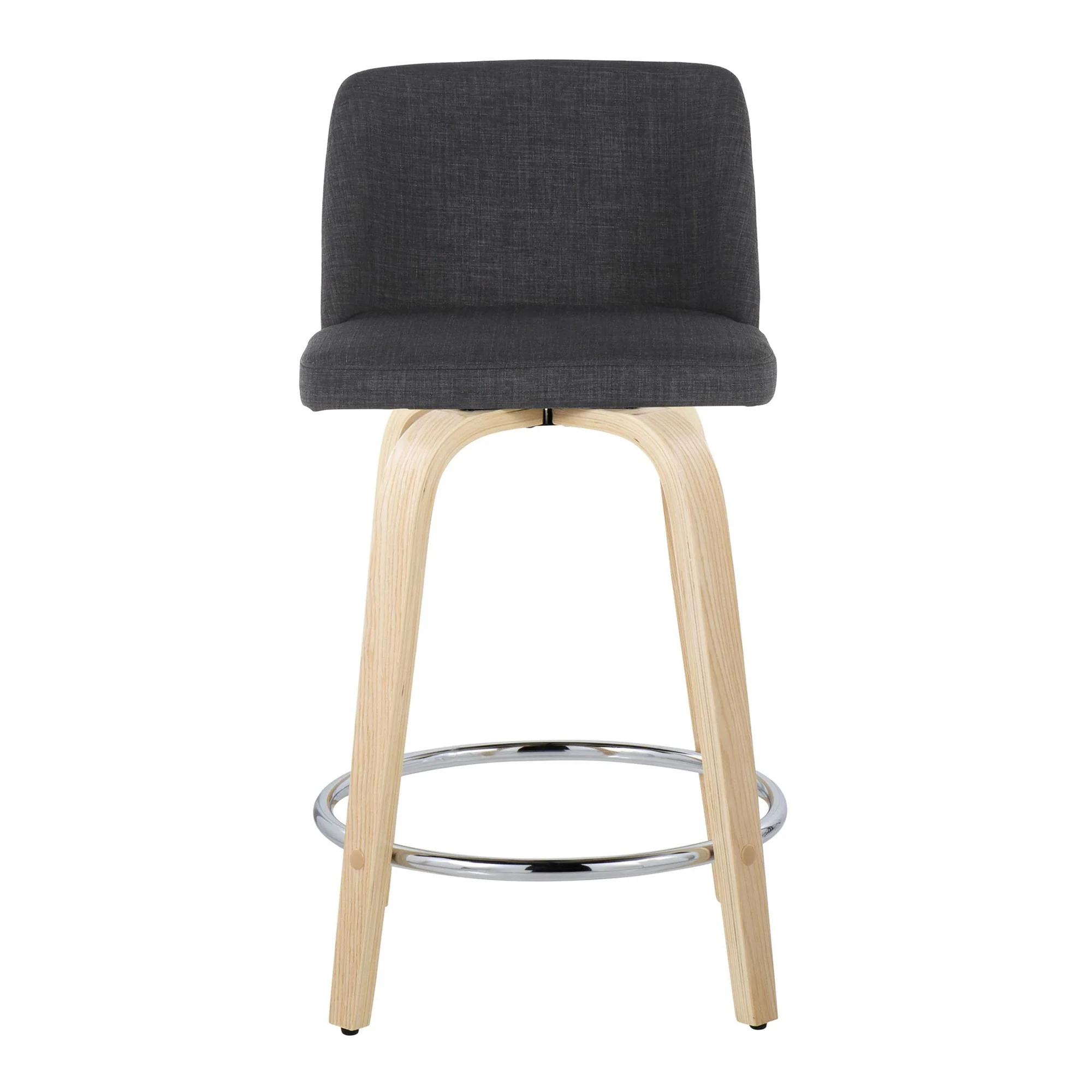 Toriano 24" Fixed-Height Counter Stool - Set of 2 By LumiSource - B24-TRNOPU-GRTZQ2 NABK2 - Image 29