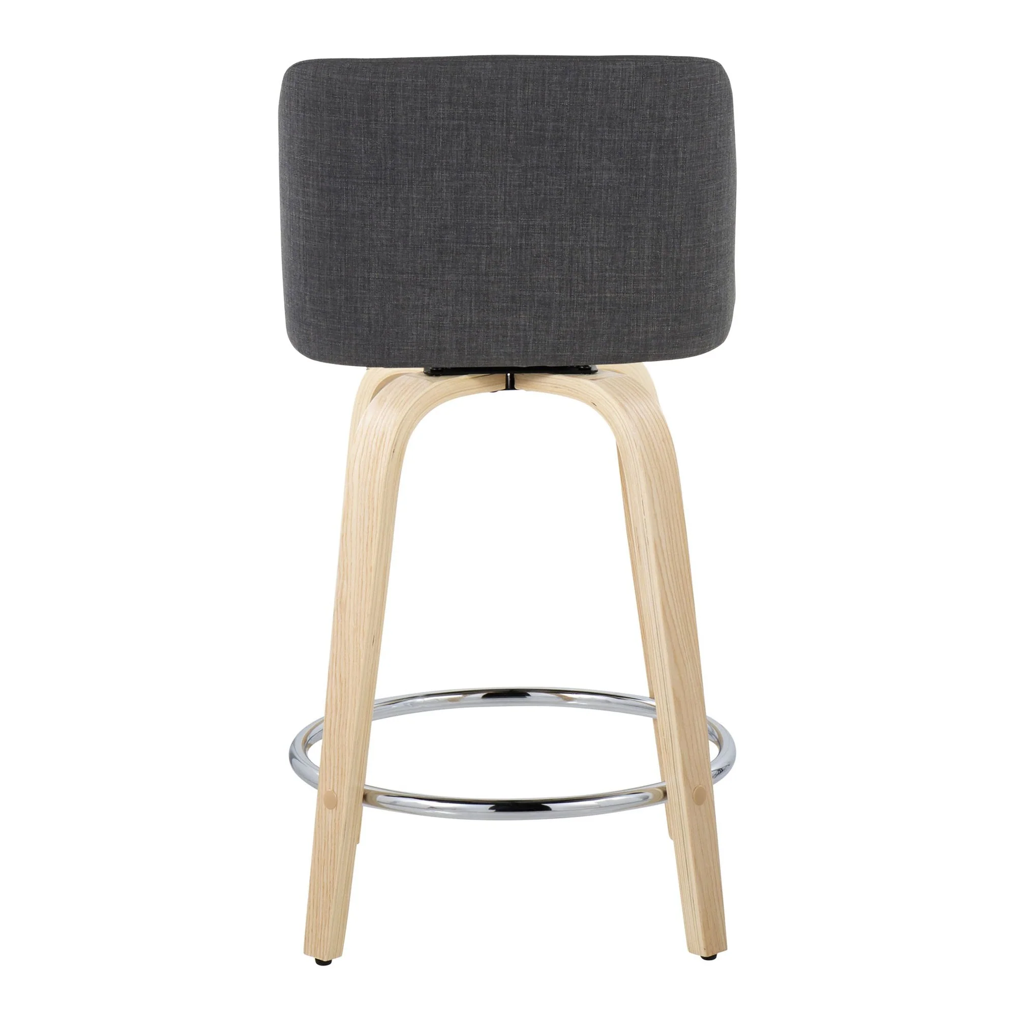 Toriano 24" Fixed-Height Counter Stool - Set of 2 By LumiSource - B24-TRNOPU-GRTZQ2 NABK2 - Image 30