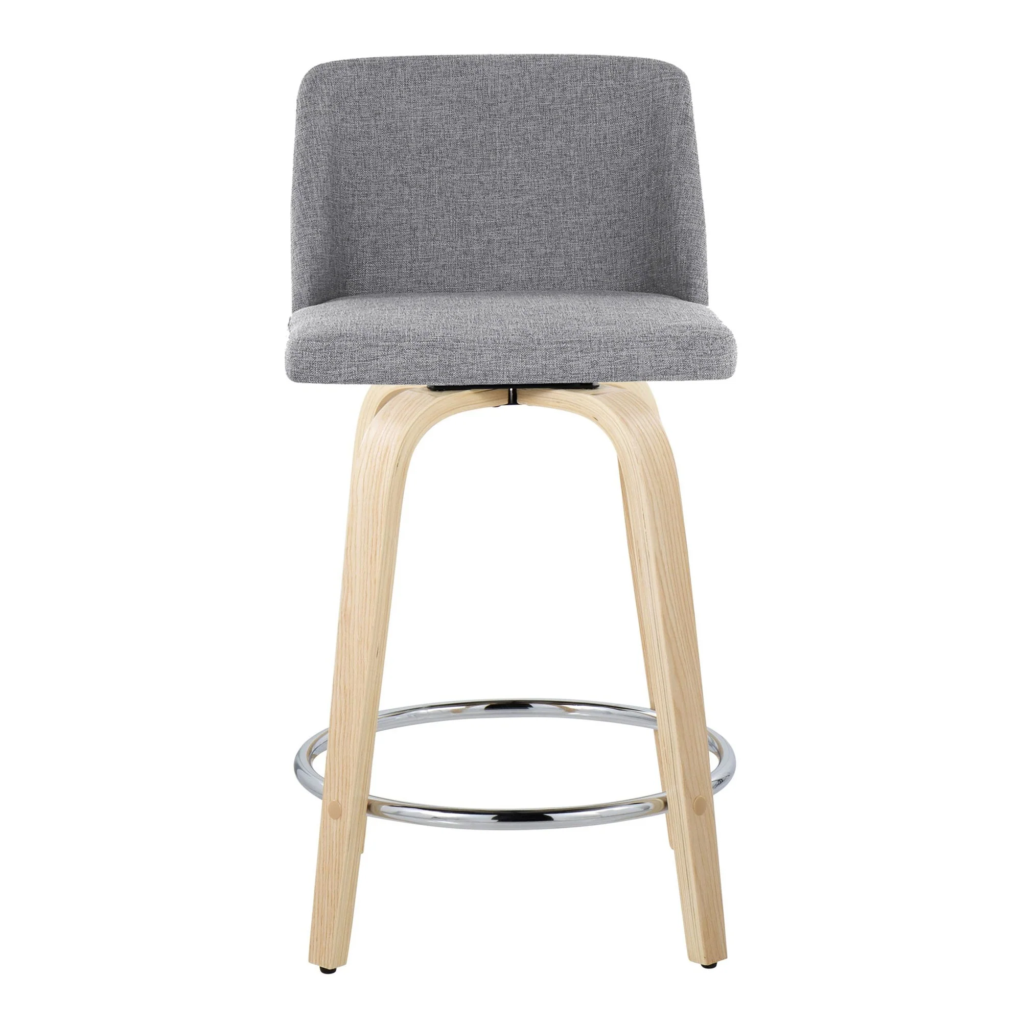 Toriano 24" Fixed-Height Counter Stool - Set of 2 By LumiSource - B24-TRNOPU-GRTZQ2 NABK2 - Image 39
