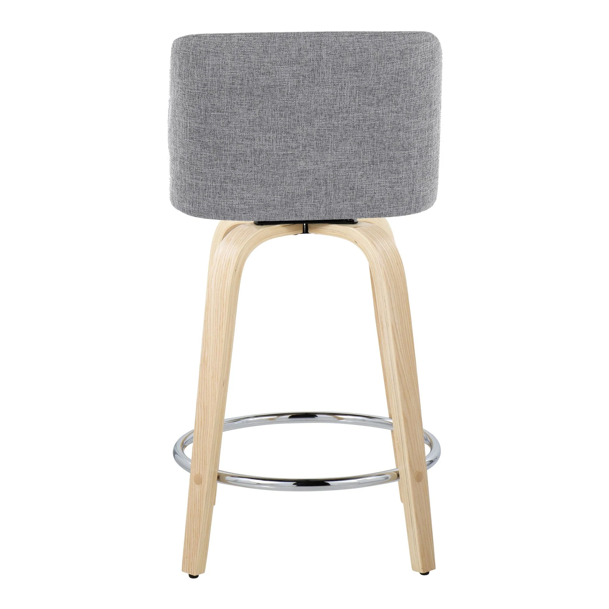Toriano 24" Fixed-Height Counter Stool - Set of 2 By LumiSource - B24-TRNOPU-GRTZQ2 NABK2 - Image 40