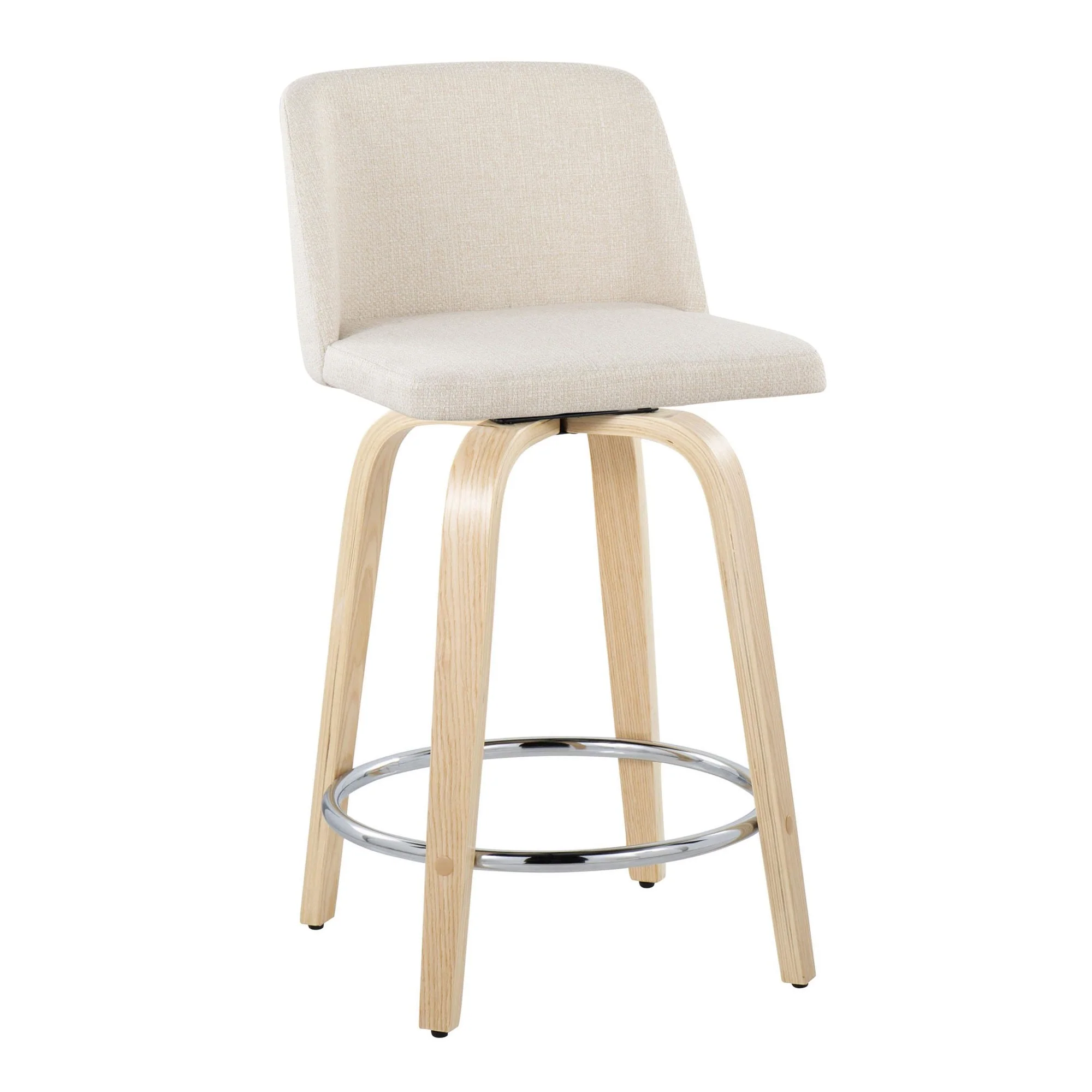 Toriano 24" Fixed-Height Counter Stool - Set of 2 By LumiSource - B24-TRNOPU-GRTZQ2 NABK2 - Image 46