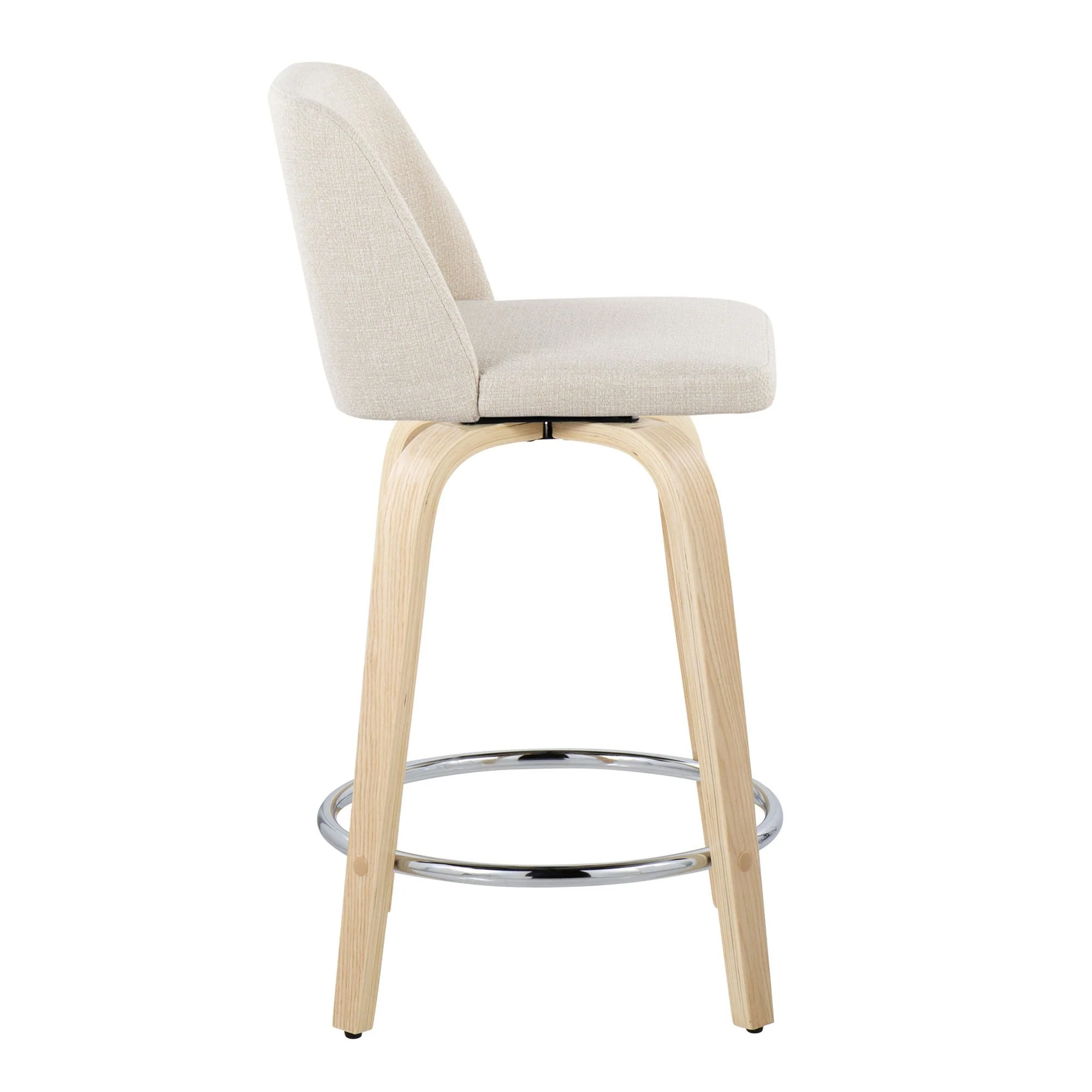 Toriano 24" Fixed-Height Counter Stool - Set of 2 By LumiSource - B24-TRNOPU-GRTZQ2 NABK2 - Image 47