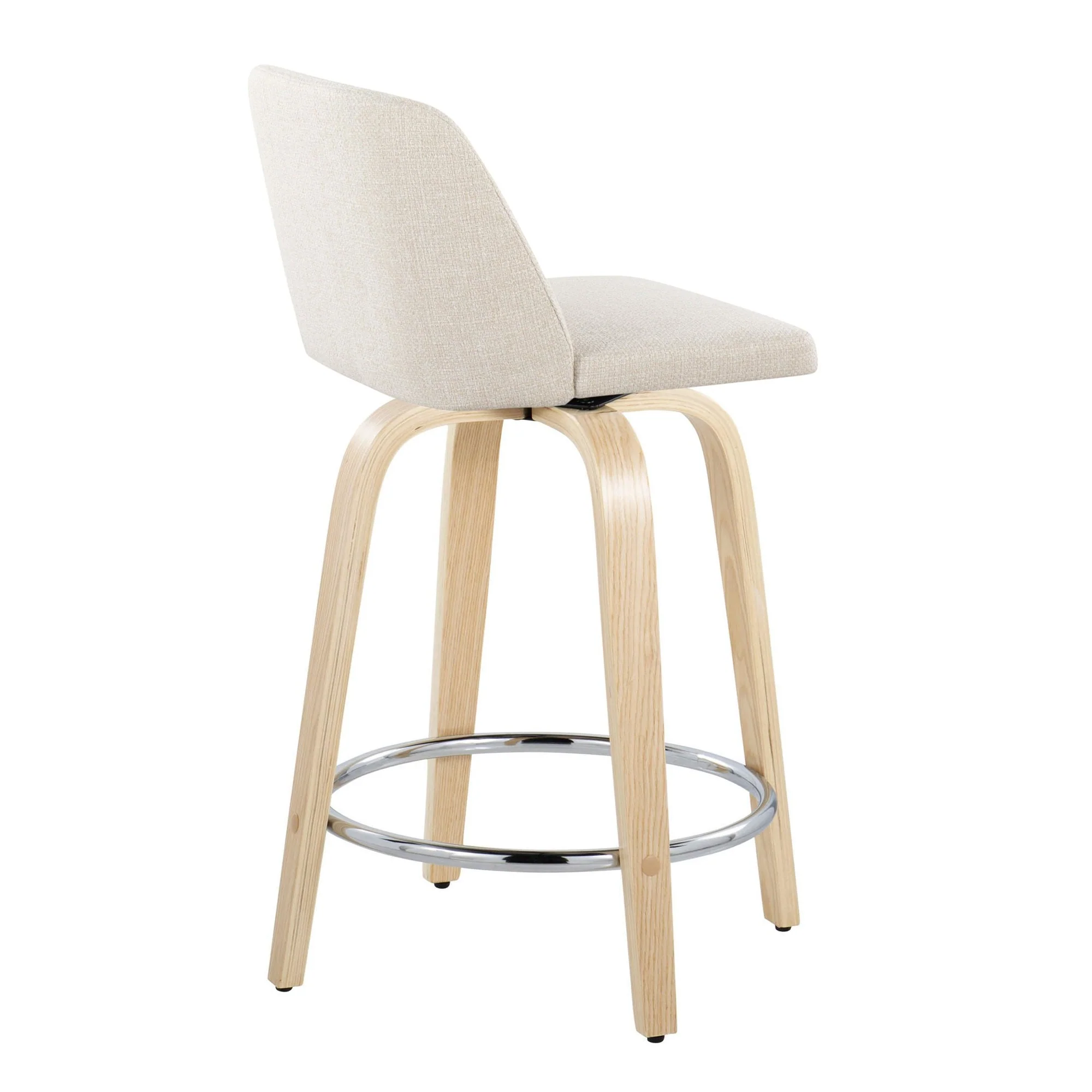 Toriano 24" Fixed-Height Counter Stool - Set of 2 By LumiSource - B24-TRNOPU-GRTZQ2 NABK2 - Image 48
