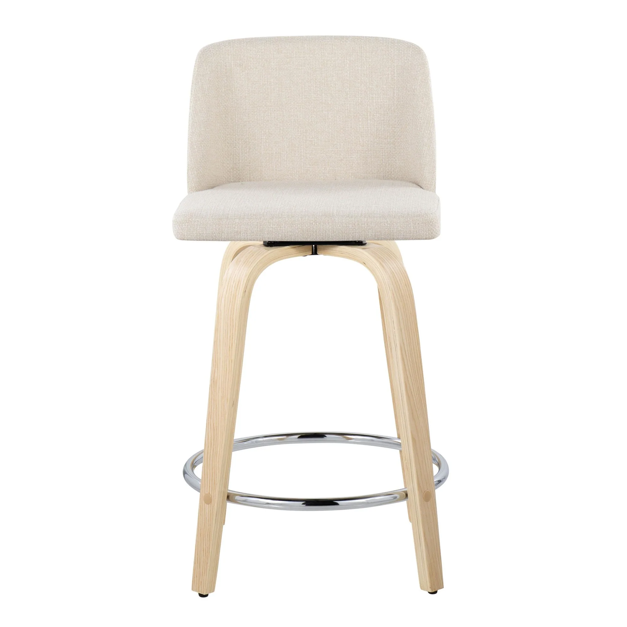 Toriano 24" Fixed-Height Counter Stool - Set of 2 By LumiSource - B24-TRNOPU-GRTZQ2 NABK2 - Image 49