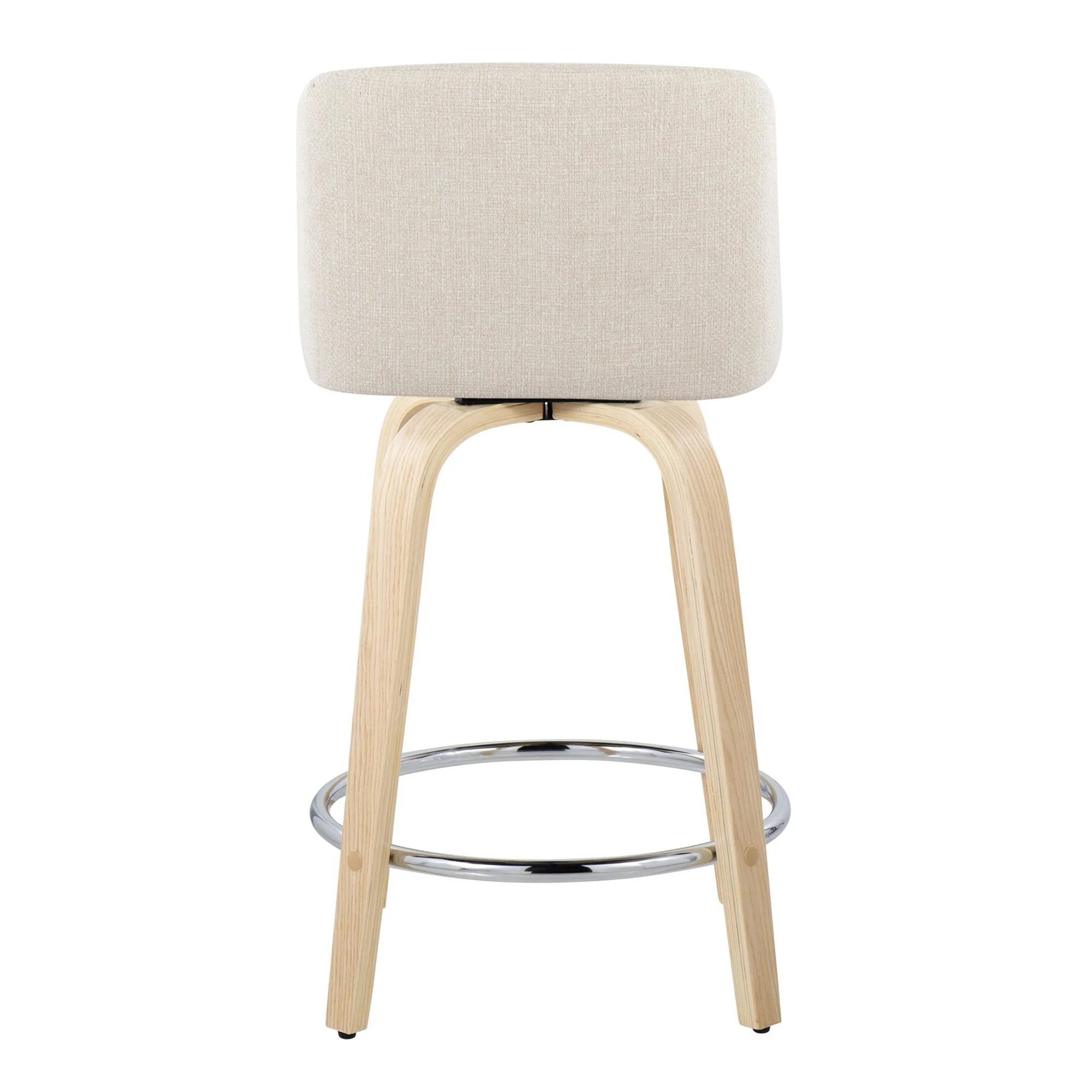 Toriano 24" Fixed-Height Counter Stool - Set of 2 By LumiSource - B24-TRNOPU-GRTZQ2 NABK2 - Image 50