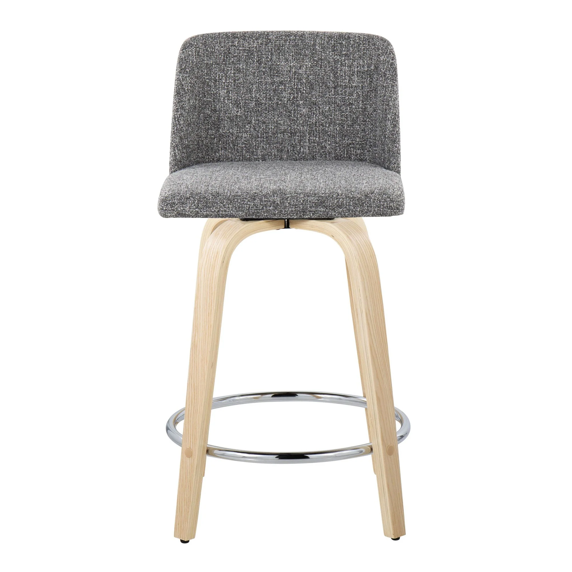 Toriano 24" Fixed-Height Counter Stool - Set of 2 By LumiSource - B24-TRNOPU-GRTZQ2 NABK2 - Image 58