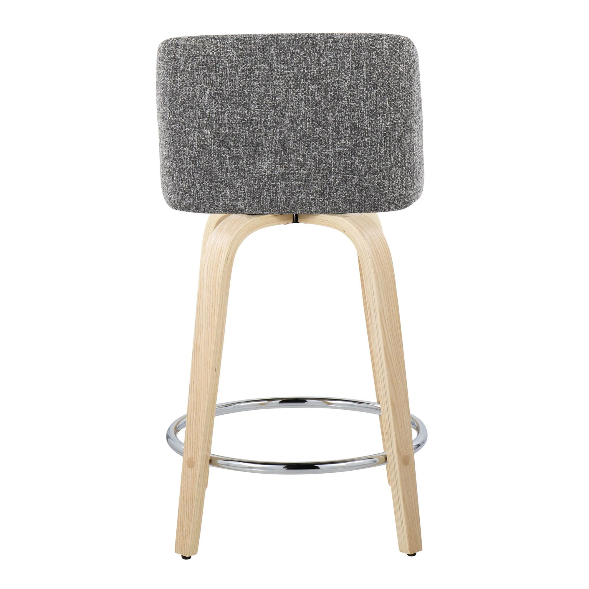 Toriano 24" Fixed-Height Counter Stool - Set of 2 By LumiSource - B24-TRNOPU-GRTZQ2 NABK2 - Image 59
