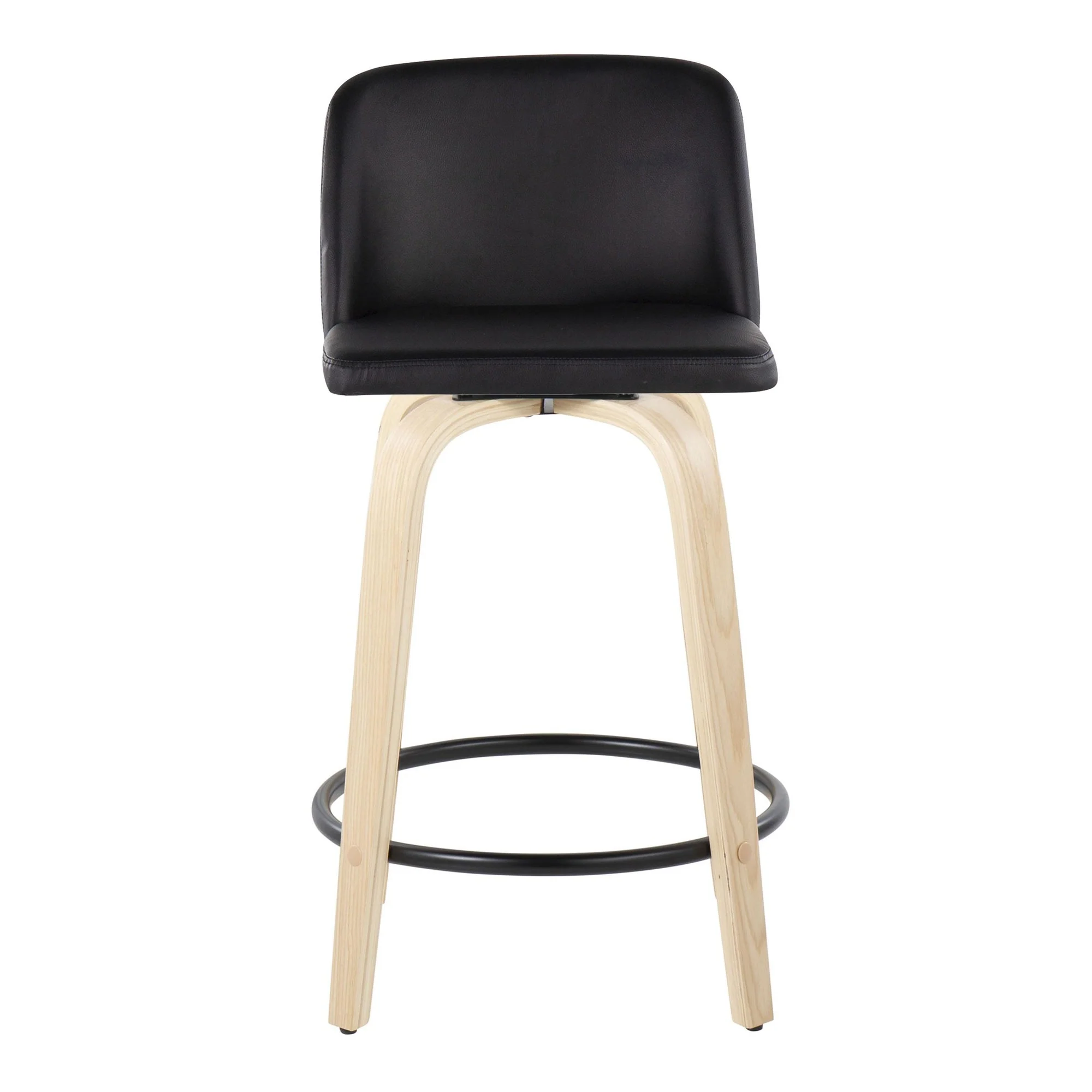 Toriano 24" Fixed-Height Counter Stool - Set of 2 By LumiSource - B24-TRNOPU-GRTZQ2 NABK2 - Image 9