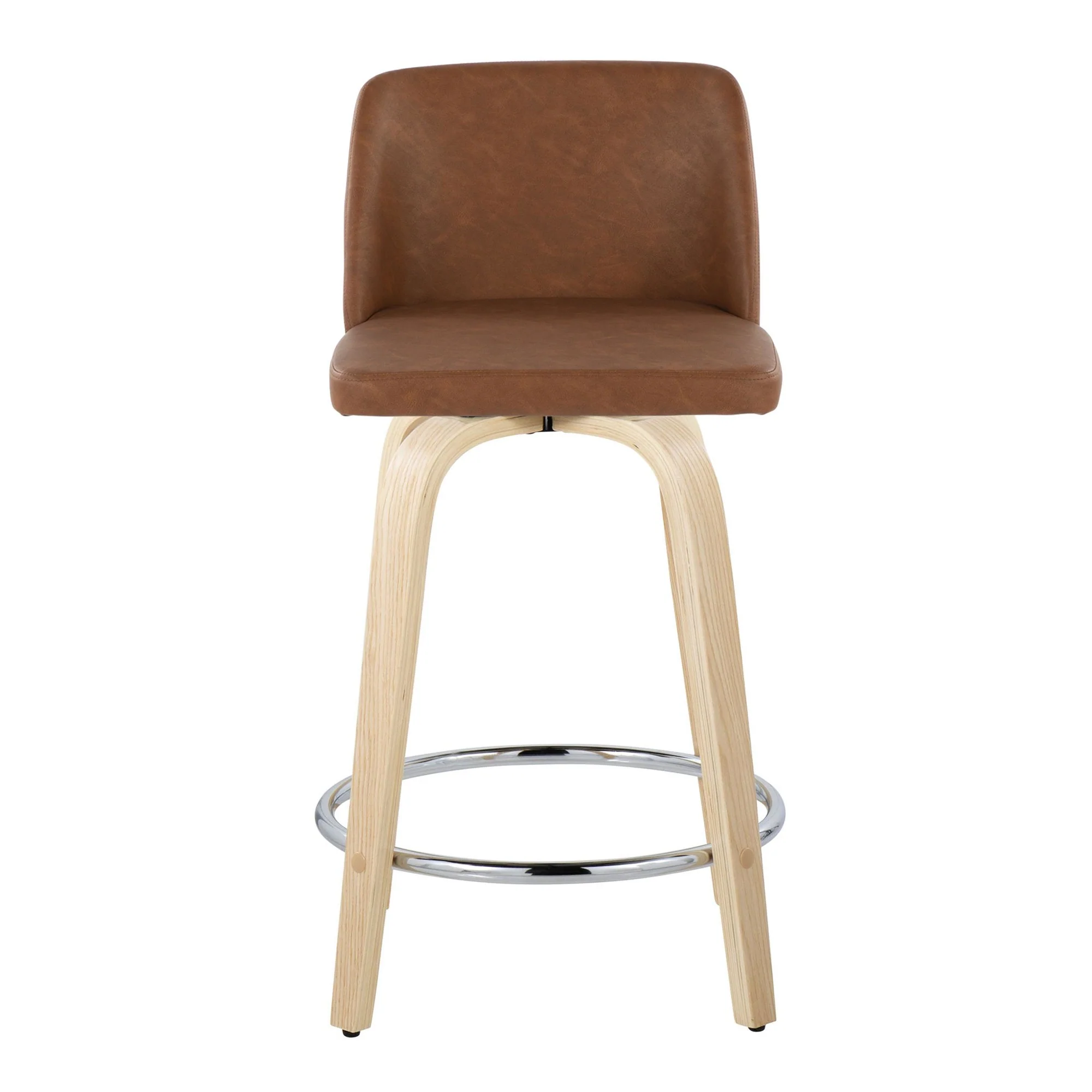 Toriano 24" Fixed-Height Counter Stool - Set of 2 By LumiSource - B24-TRNOPU-GRTZR2 NABK2 - Image 19