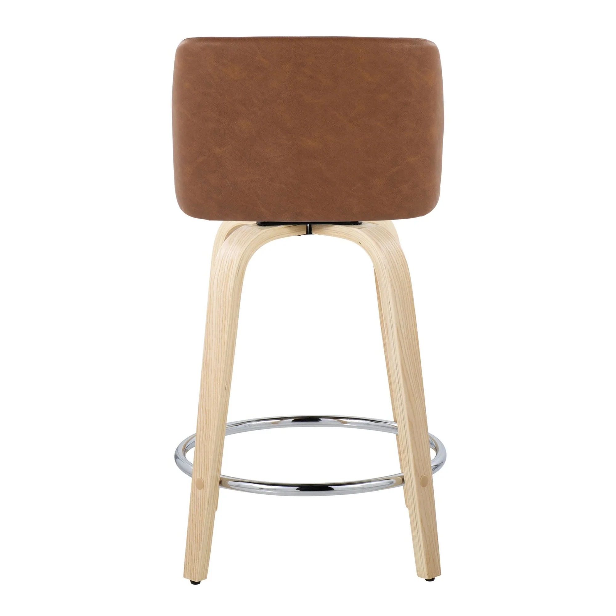 Toriano 24" Fixed-Height Counter Stool - Set of 2 By LumiSource - B24-TRNOPU-GRTZR2 NABK2 - Image 20