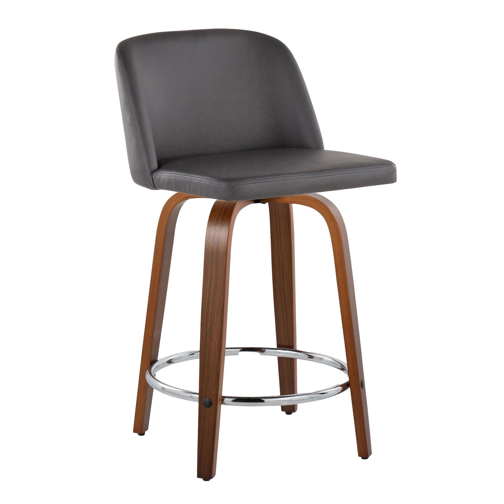 Toriano 24" Fixed Height Counter Stool - Set of 2 Cream By LumiSource - B24-TRNOPU-GRTZR2 WLCR2 - Image 11