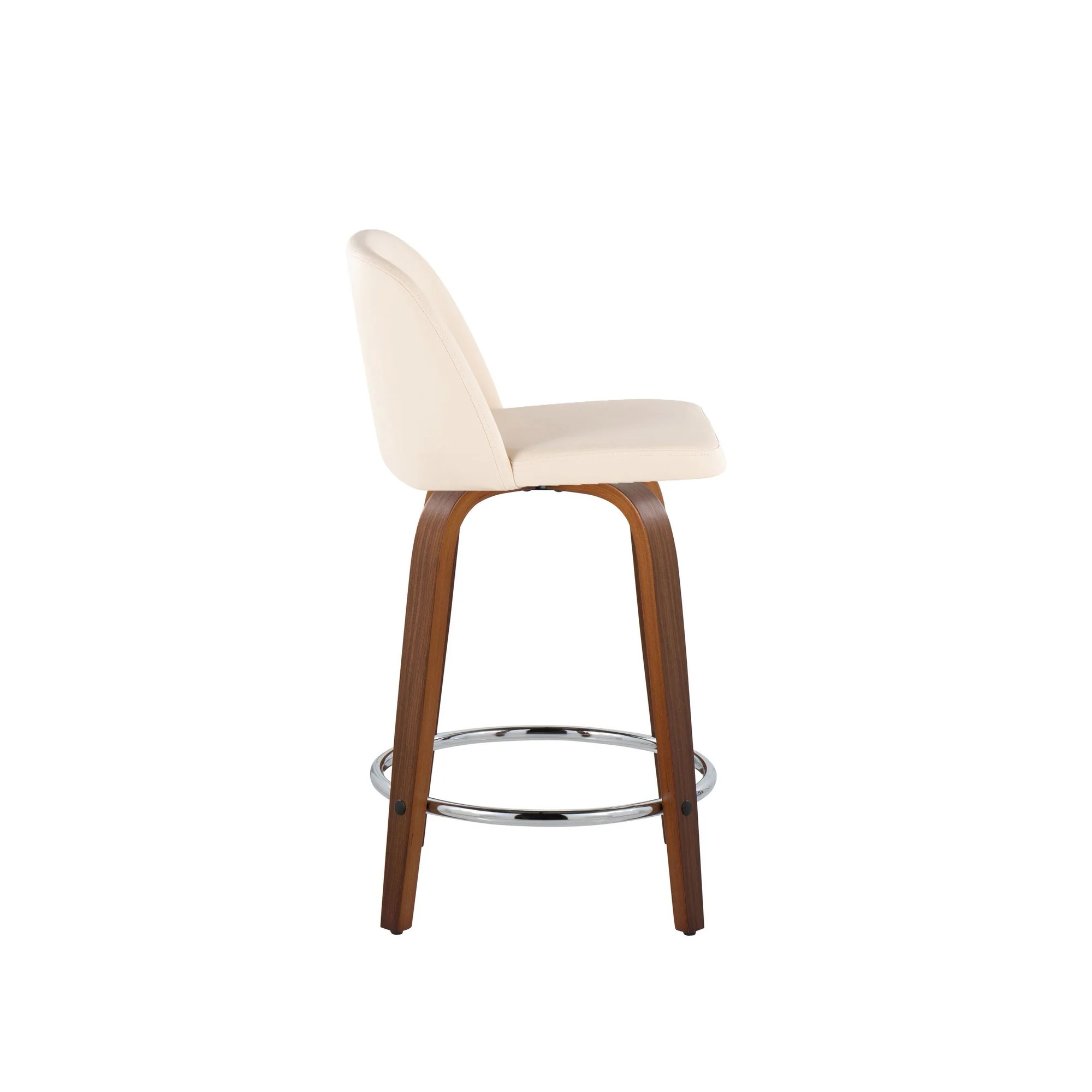 Toriano 24" Fixed Height Counter Stool - Set of 2 Cream By LumiSource - B24-TRNOPU-GRTZR2 WLCR2 - Image 5