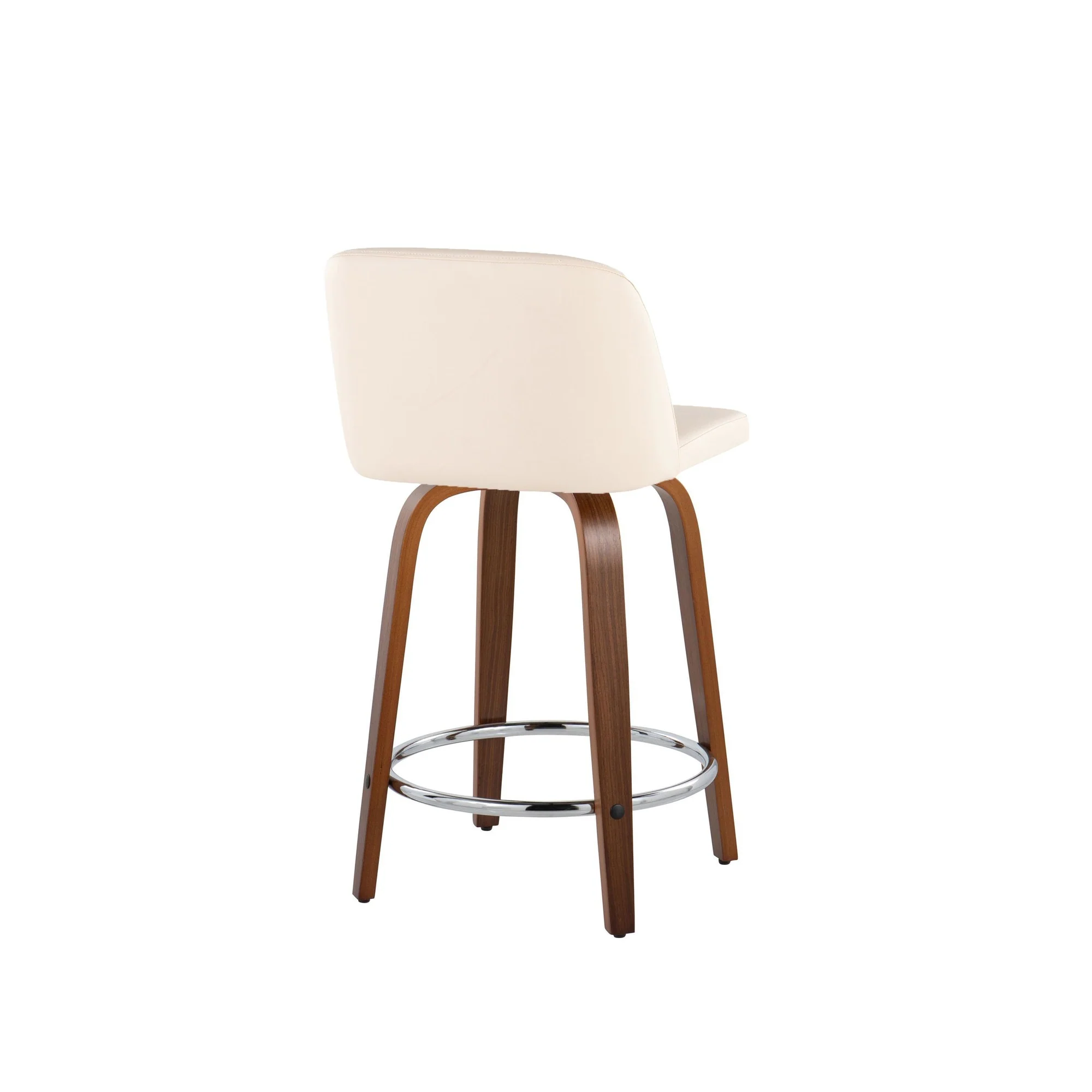 Toriano 24" Fixed Height Counter Stool - Set of 2 Cream By LumiSource - B24-TRNOPU-GRTZR2 WLCR2 - Image 6