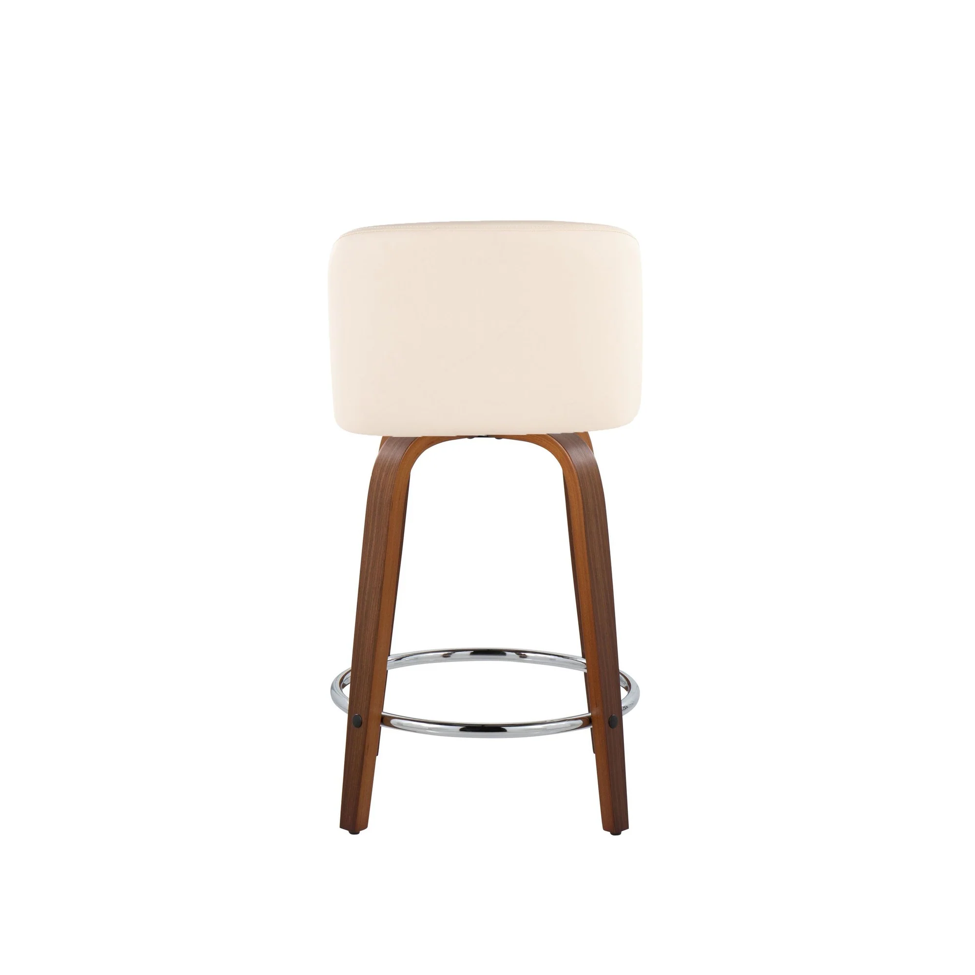 Toriano 24" Fixed Height Counter Stool - Set of 2 Cream By LumiSource - B24-TRNOPU-GRTZR2 WLCR2 - Image 7