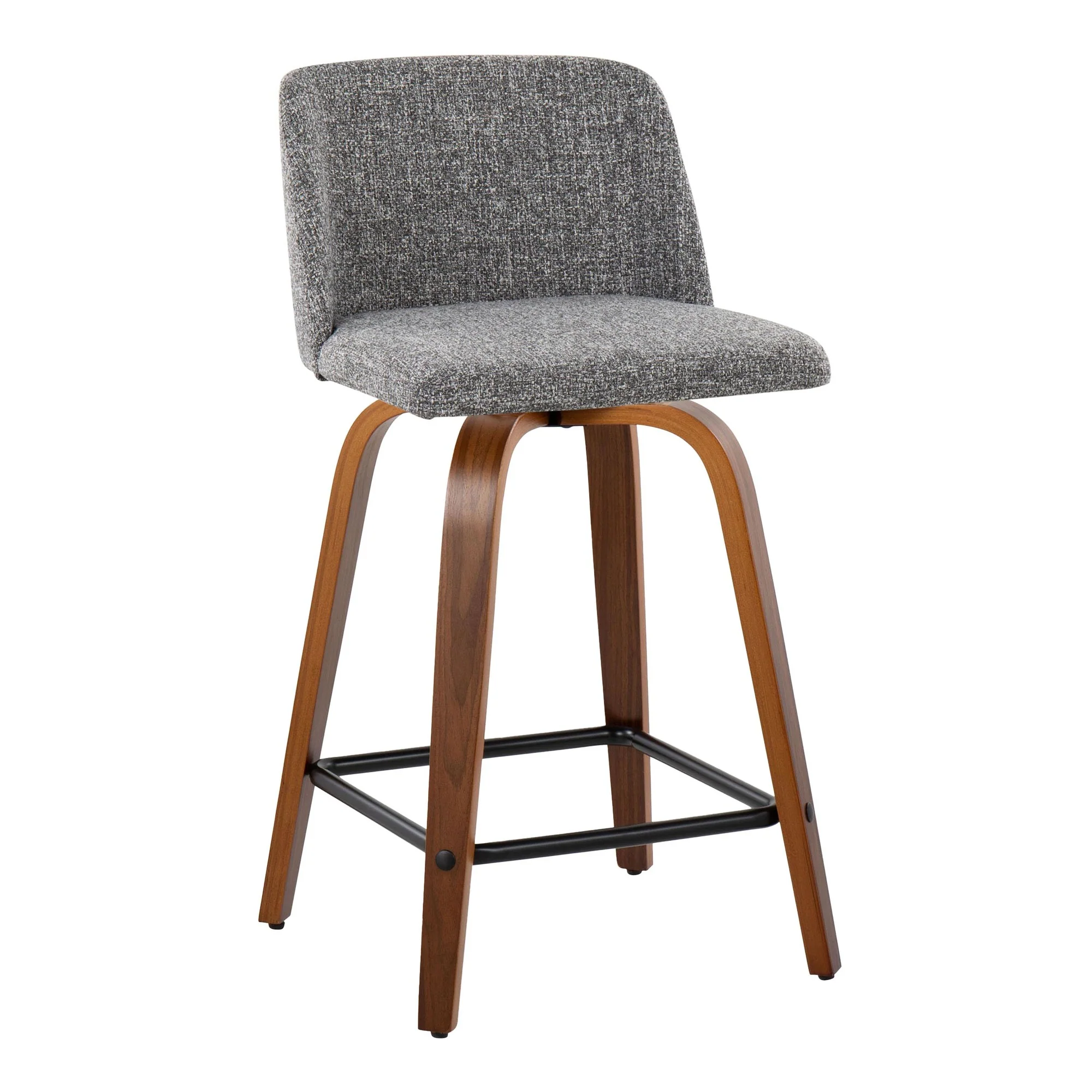 Toriano 24" Fixed Height Counter Stool - Set of 2 Black By LumiSource - Image 4
