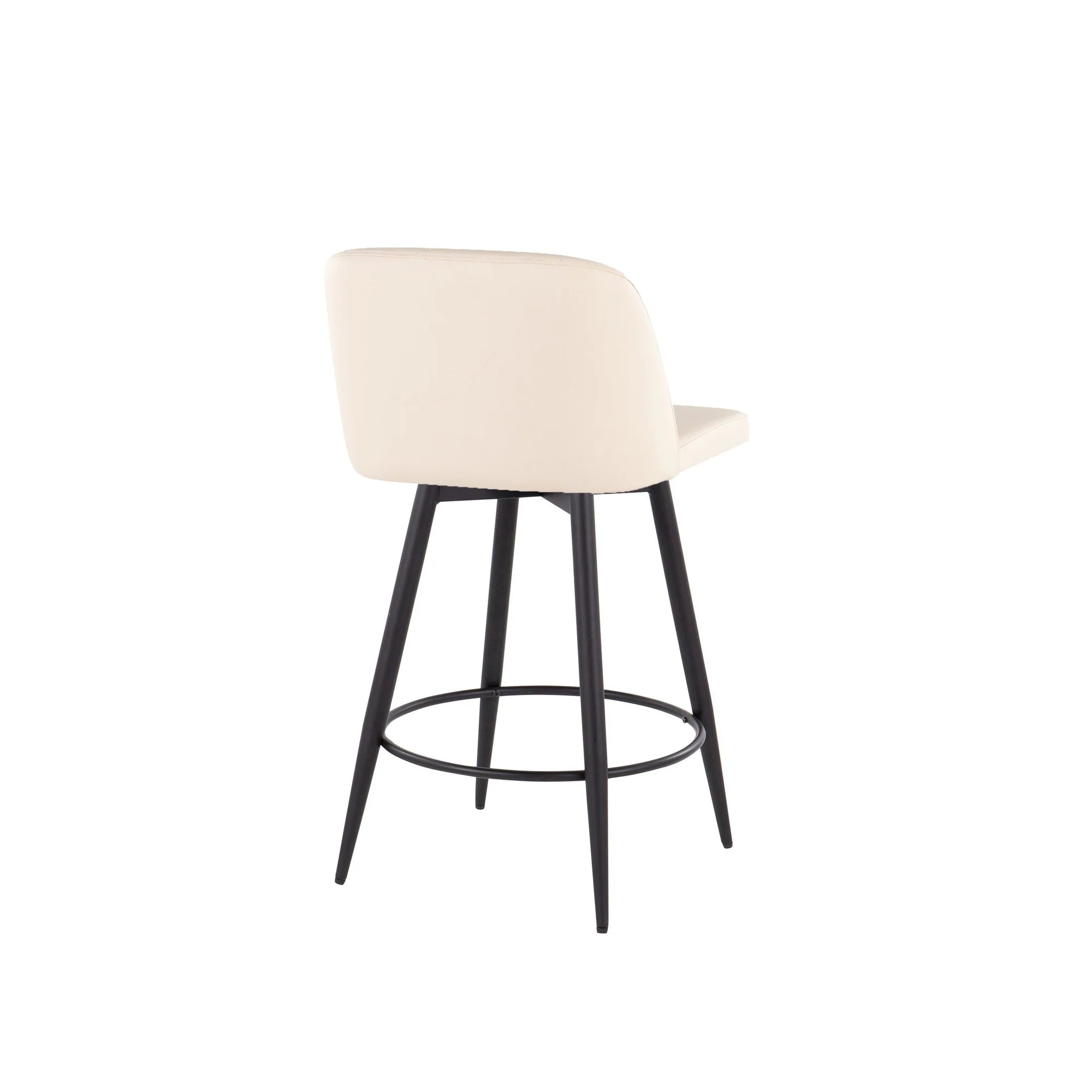 Toriano 26" Fixed Height Counter Stool - Set of 2 Cream By LumiSource - B26-TRNOPU-55TPRZQ2 BKCAM2 - Image 11