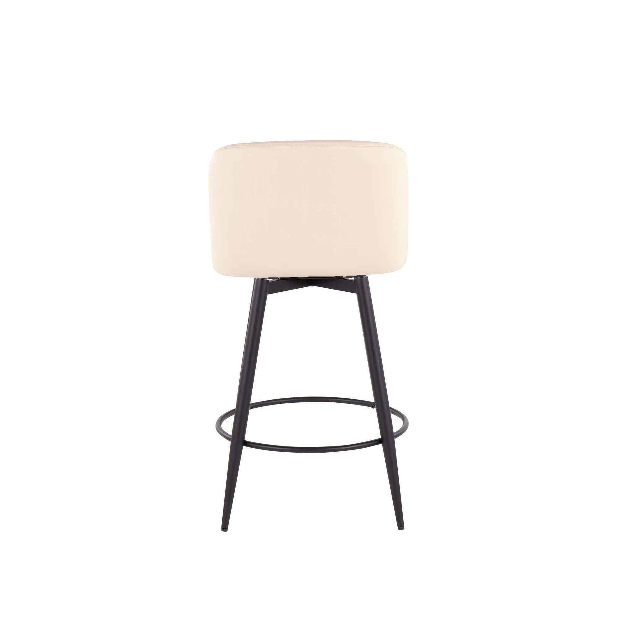 Toriano 26" Fixed Height Counter Stool - Set of 2 Cream By LumiSource - B26-TRNOPU-55TPRZQ2 BKCAM2 - Image 12