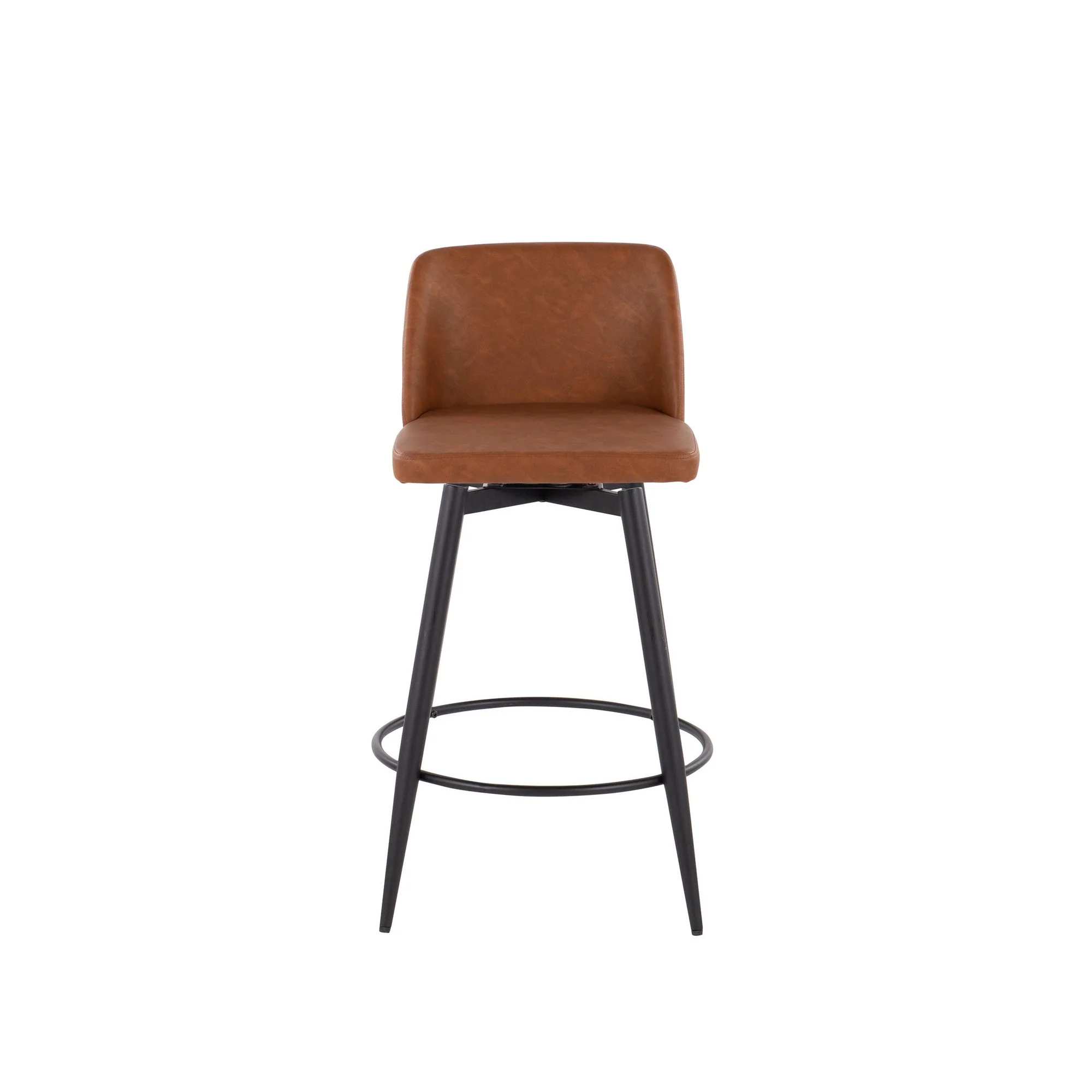 Toriano 26" Fixed Height Counter Stool - Set of 2 Cream By LumiSource - B26-TRNOPU-55TPRZQ2 BKCAM2 - Image 2