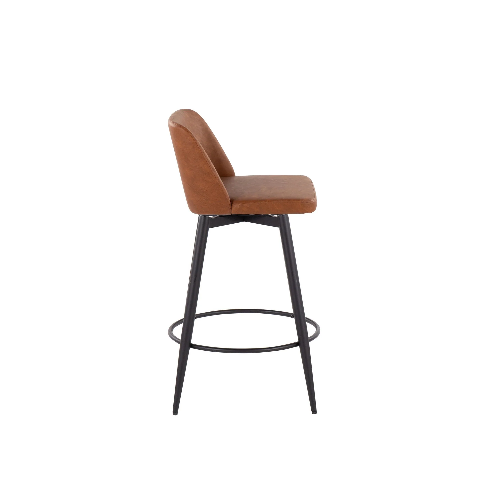 Toriano 26" Fixed Height Counter Stool - Set of 2 Cream By LumiSource - B26-TRNOPU-55TPRZQ2 BKCAM2 - Image 4