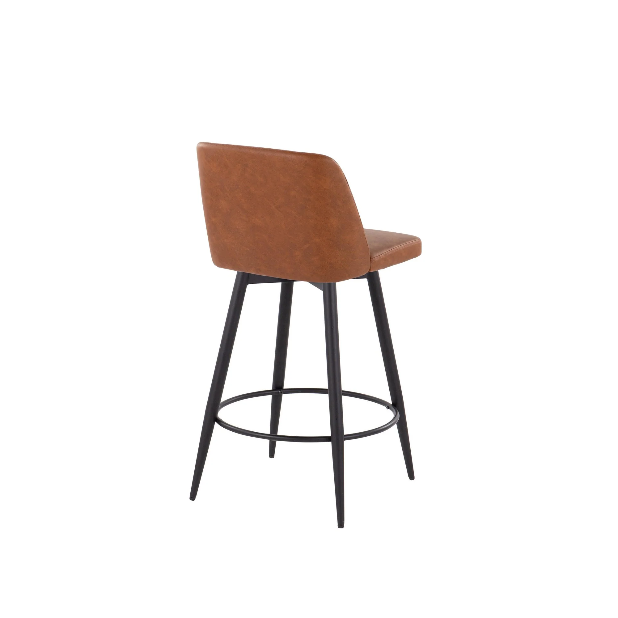 Toriano 26" Fixed Height Counter Stool - Set of 2 Cream By LumiSource - B26-TRNOPU-55TPRZQ2 BKCAM2 - Image 5