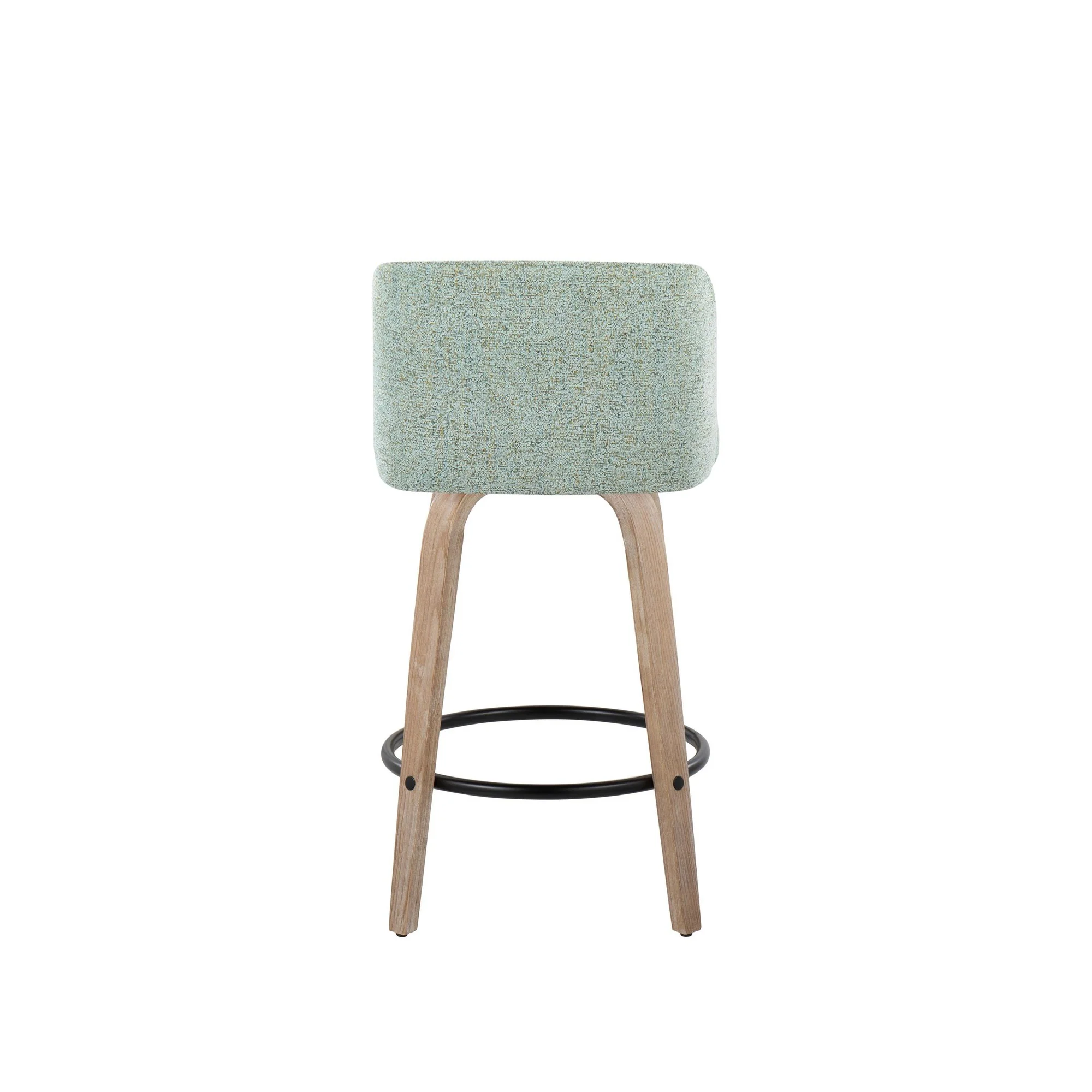 Toriano 26" Fixed Height Counter Stool - Set of 2 Gray By LumiSource - Image 10