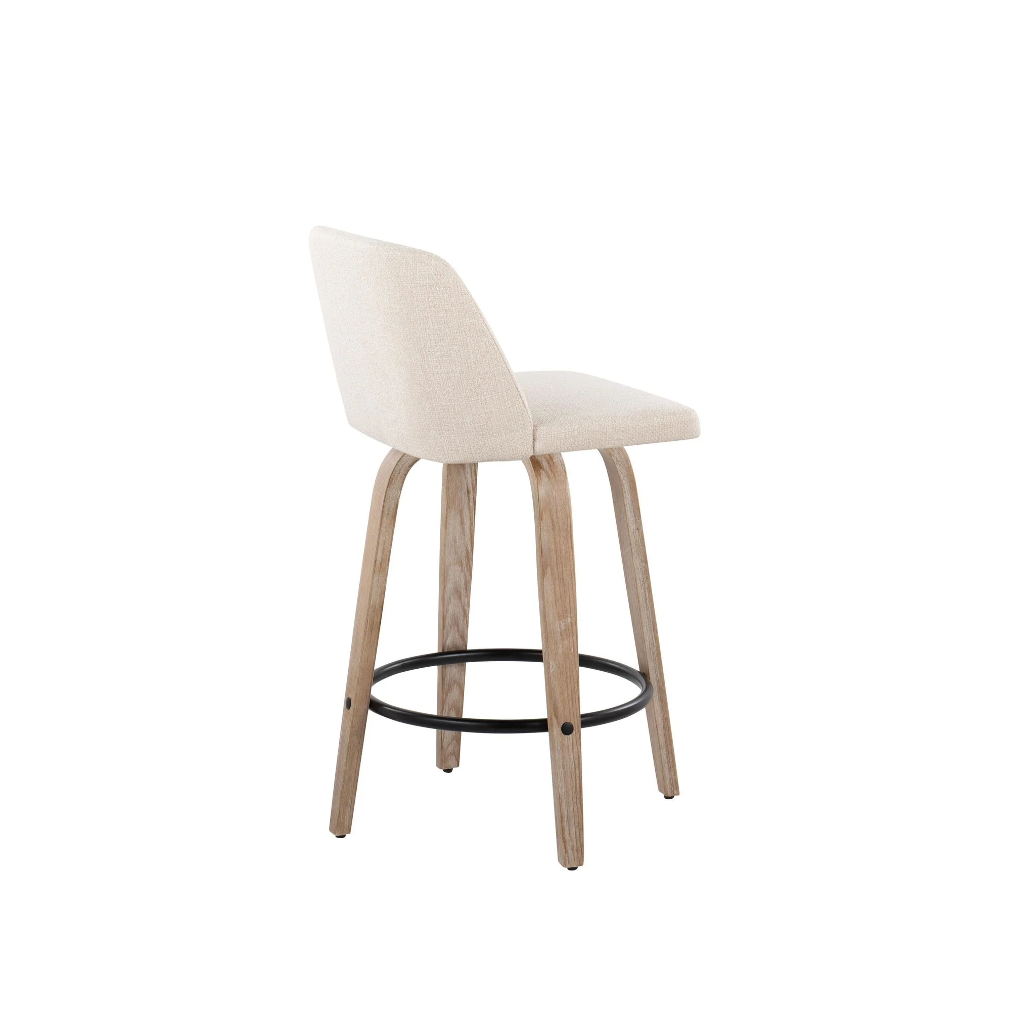 Toriano 26" Fixed Height Counter Stool - Set of 2 Gray By LumiSource - Image 16