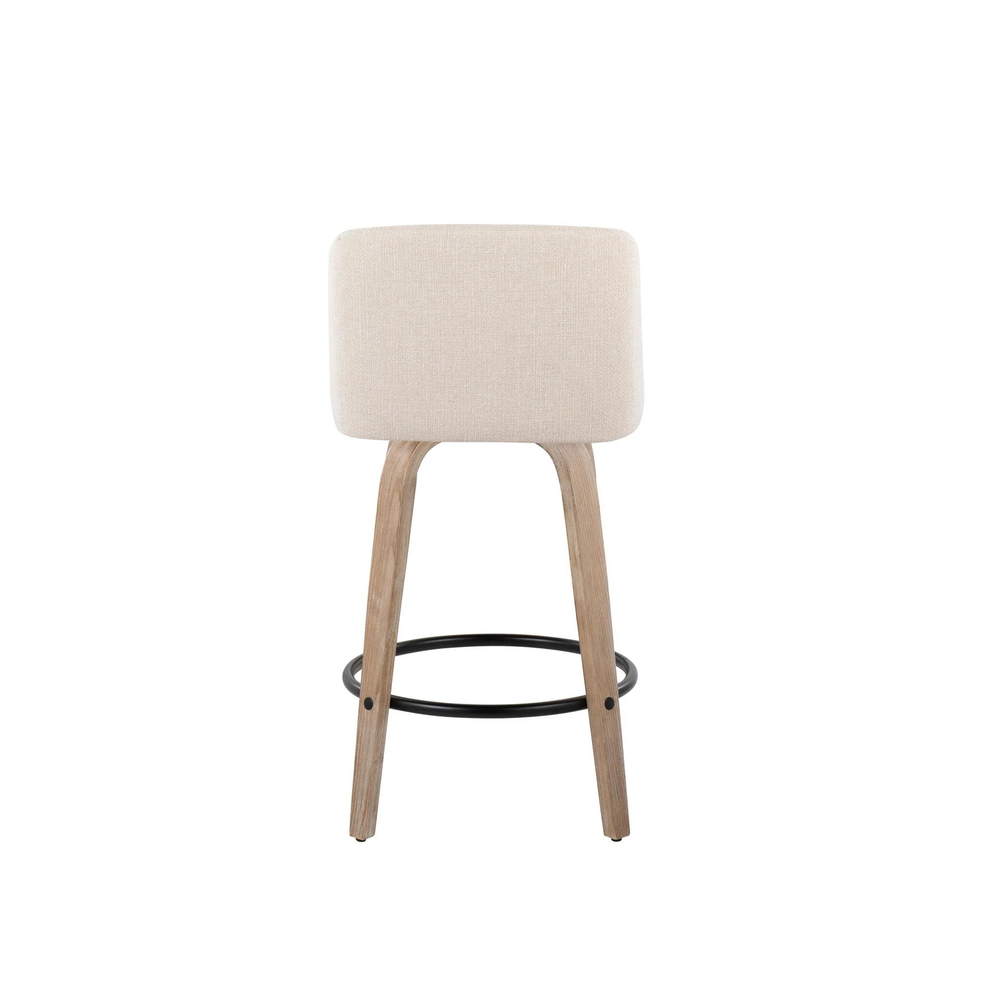 Toriano 26" Fixed Height Counter Stool - Set of 2 Gray By LumiSource - Image 17