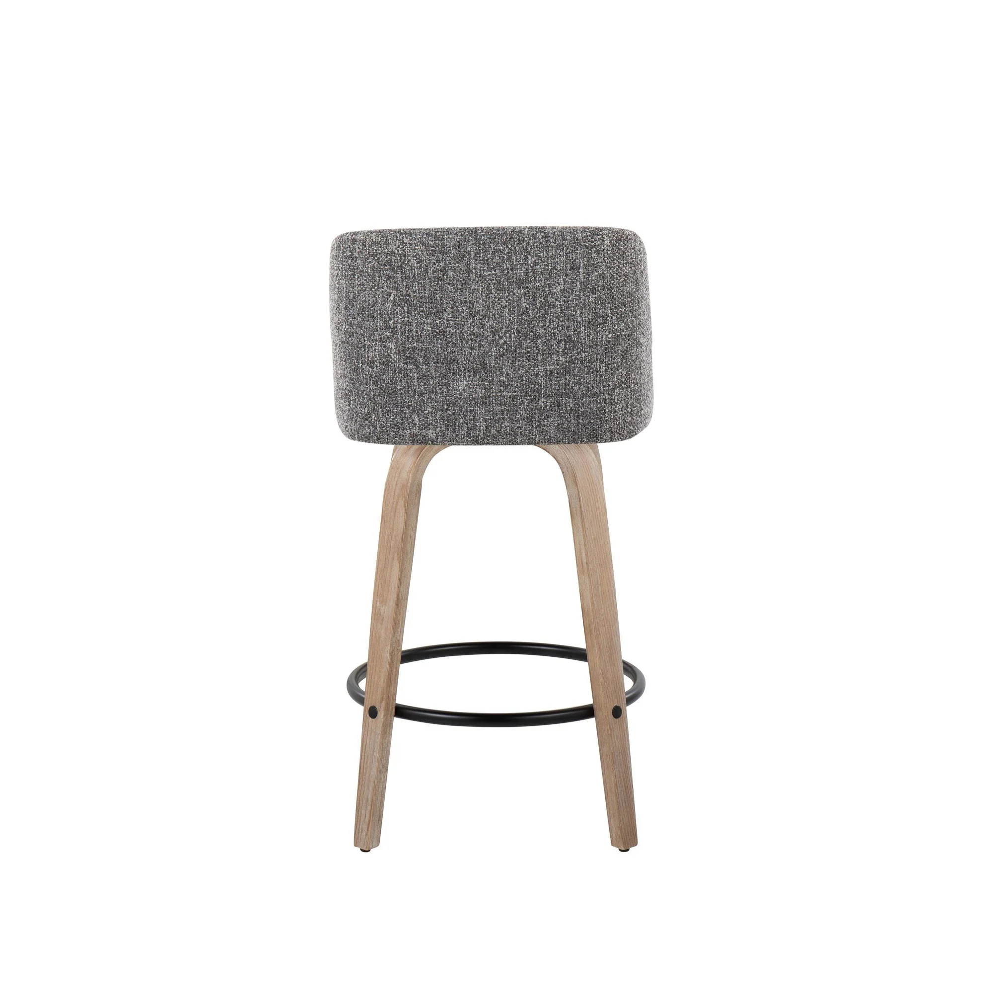 Toriano 26" Fixed Height Counter Stool - Set of 2 Gray By LumiSource - Image 24