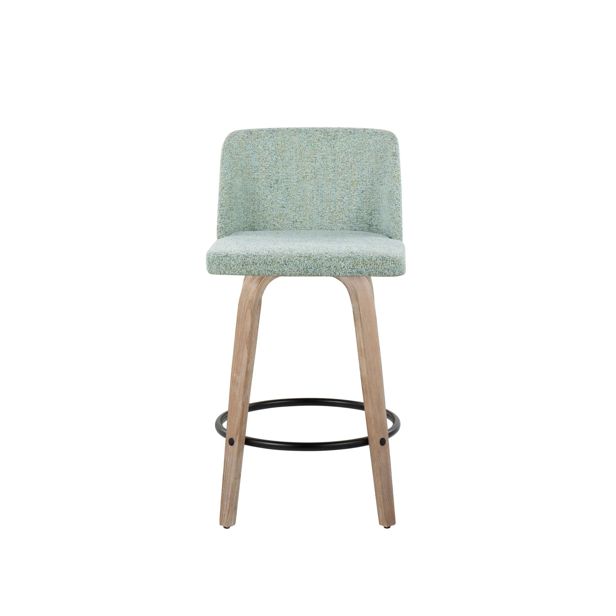 Toriano 26" Fixed Height Counter Stool - Set of 2 Gray By LumiSource - Image 5