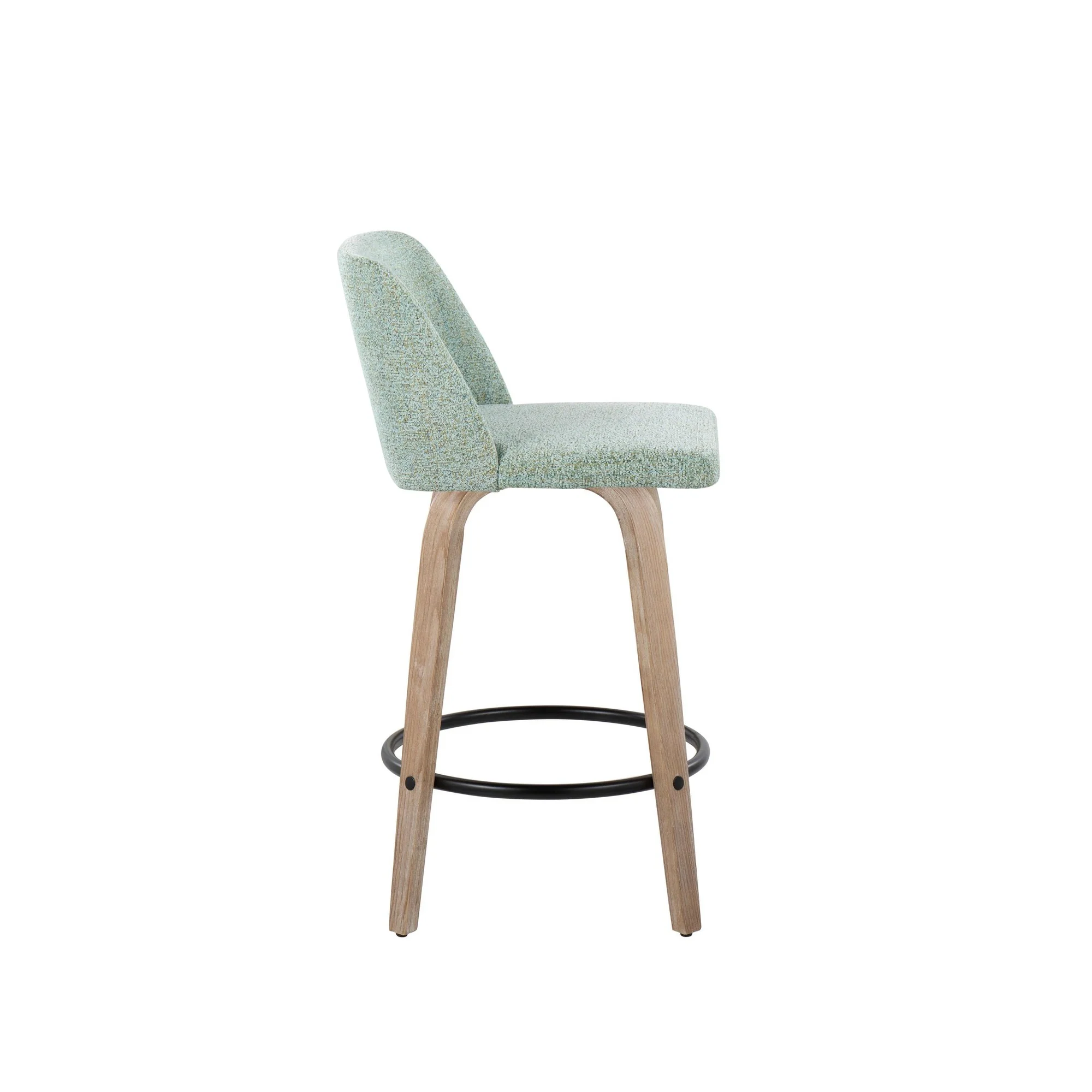 Toriano 26" Fixed Height Counter Stool - Set of 2 Gray By LumiSource - Image 8