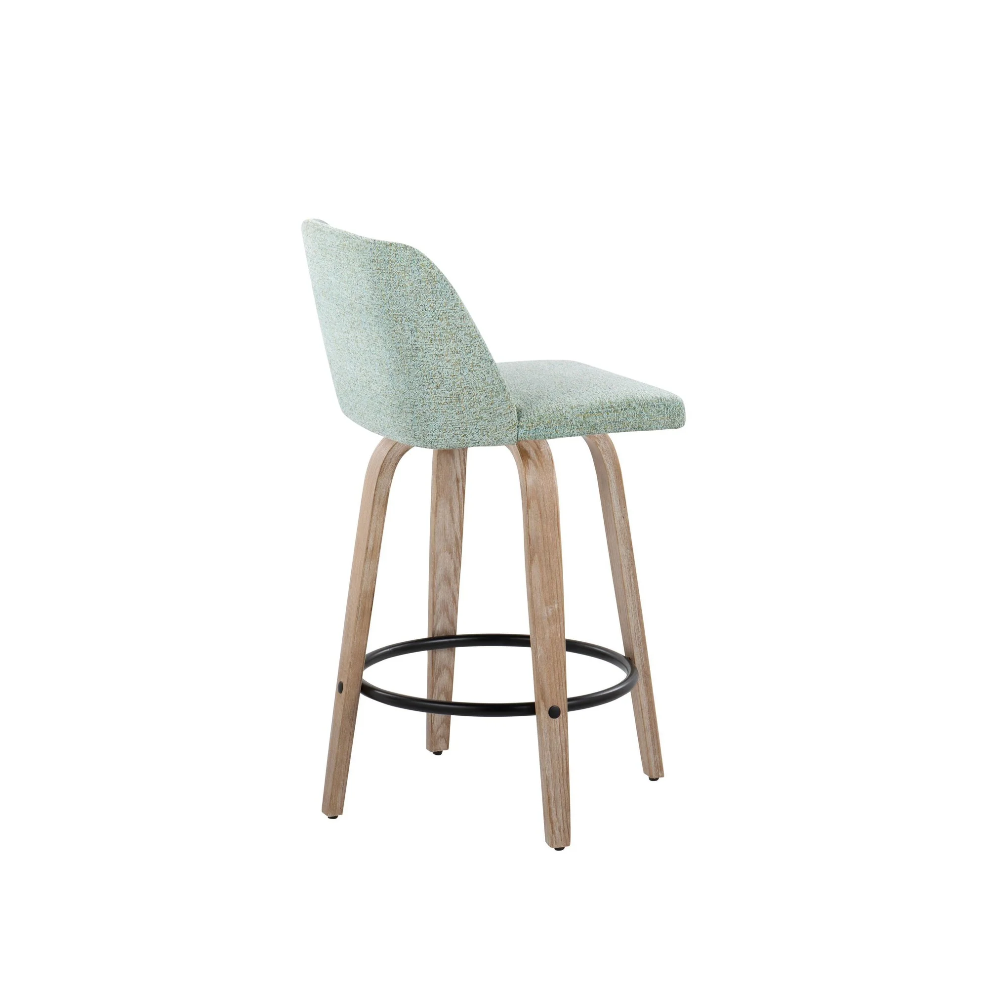 Toriano 26" Fixed Height Counter Stool - Set of 2 Gray By LumiSource - Image 9