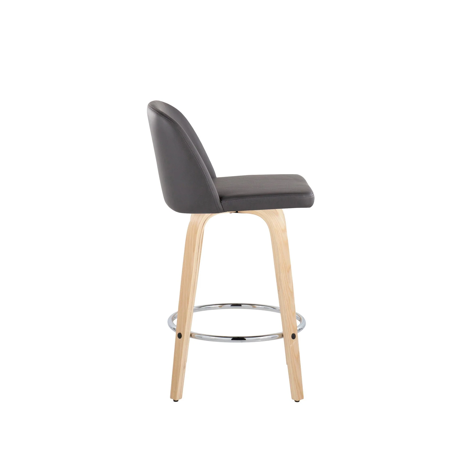 Toriano 26" Fixed Height Counter Stool - Set of 2 Cream By LumiSource - B26-TRNOPU-GRTZR2 NACR2 - Image 12
